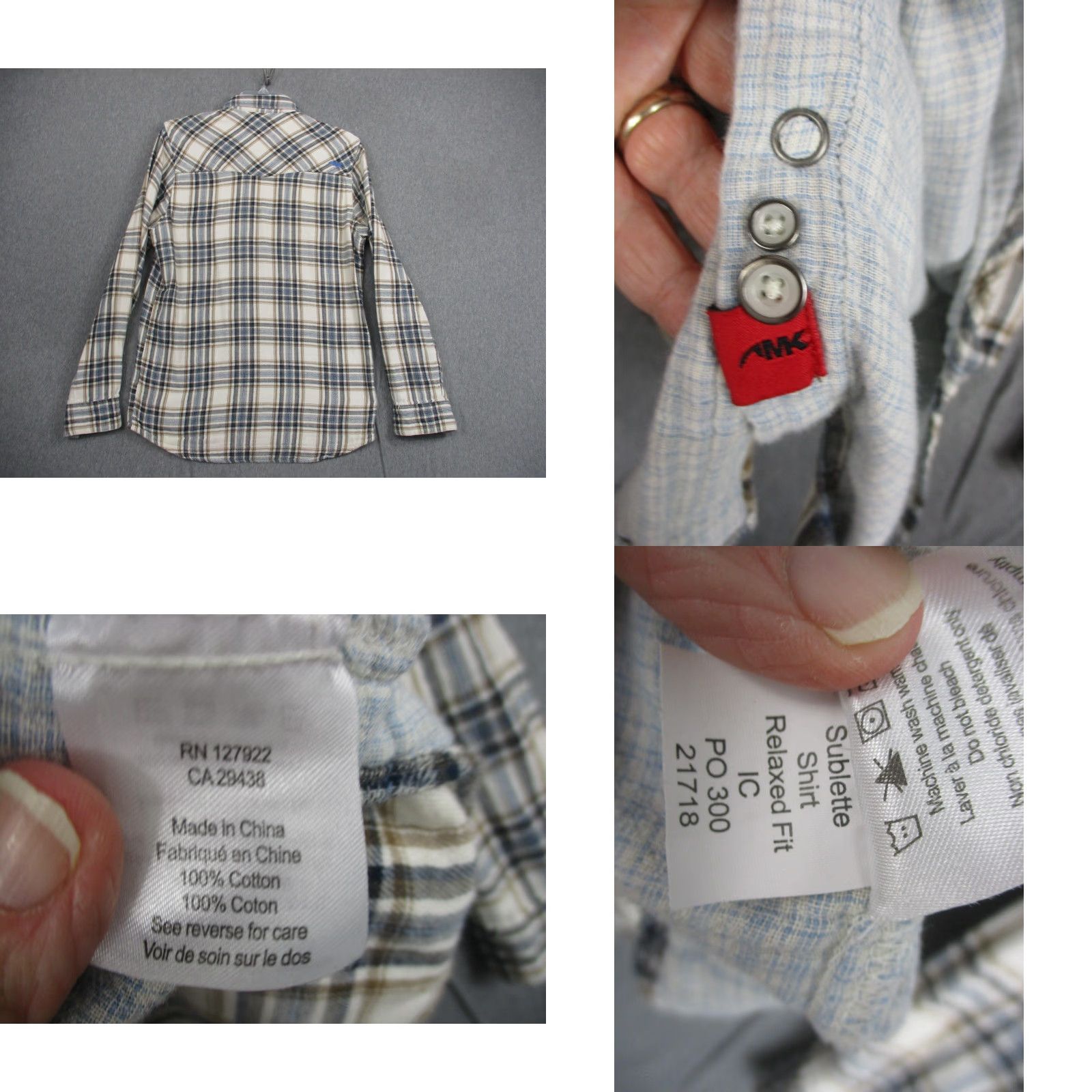 Mountain Khakis VINTAGE Mountain Khakis Shirt Mens Small Blue Brown Plaid Sublette Relaxed Fit Western Size US S / EU 44-46 / 1 - 8 Thumbnail
