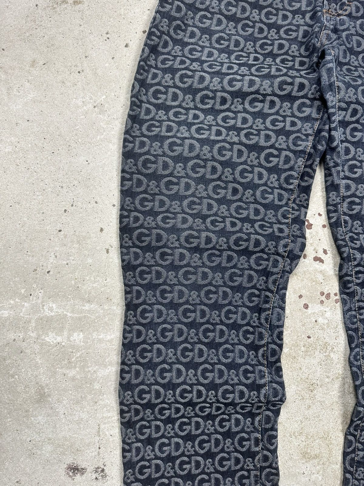Dolce & Gabbana 2001 Dolce & Gabbana Monogram DG Jeans Denim Pants Size 29" - 5 Thumbnail