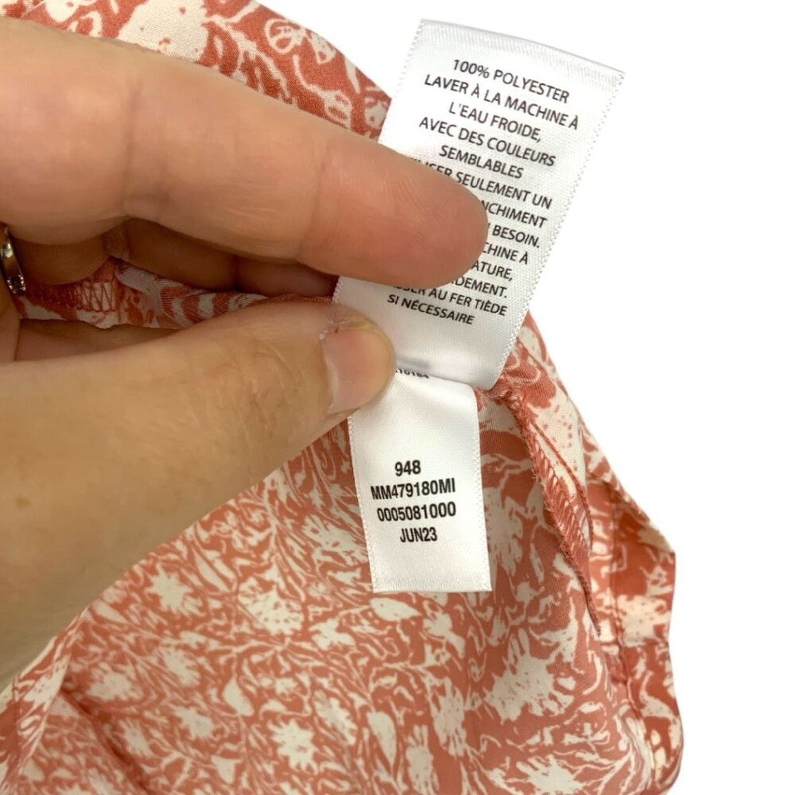 Other Melrose & Market Cinched Front Top Pink XS NWOT $30 MSRP Size XS / US 0-2 / IT 36-38 - 7 Thumbnail