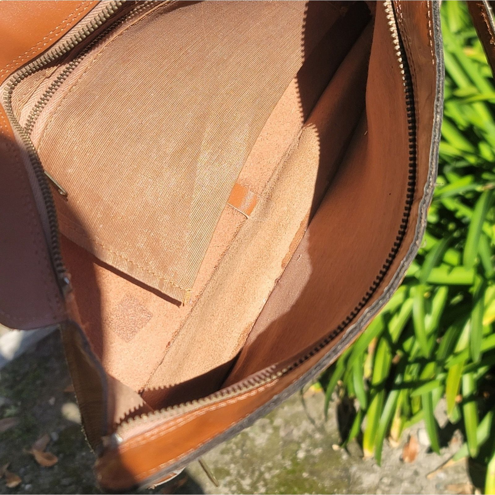 Handmade Vtg Brown Leather Clutch Wristlet Purse Size ONE SIZE - 6 Thumbnail