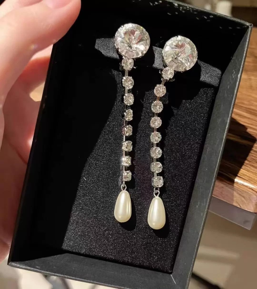 Miu Miu MIU MIU Women's Crystal Tassel Ear Clips Like New Size ONE SIZE - 1 Thumbnail