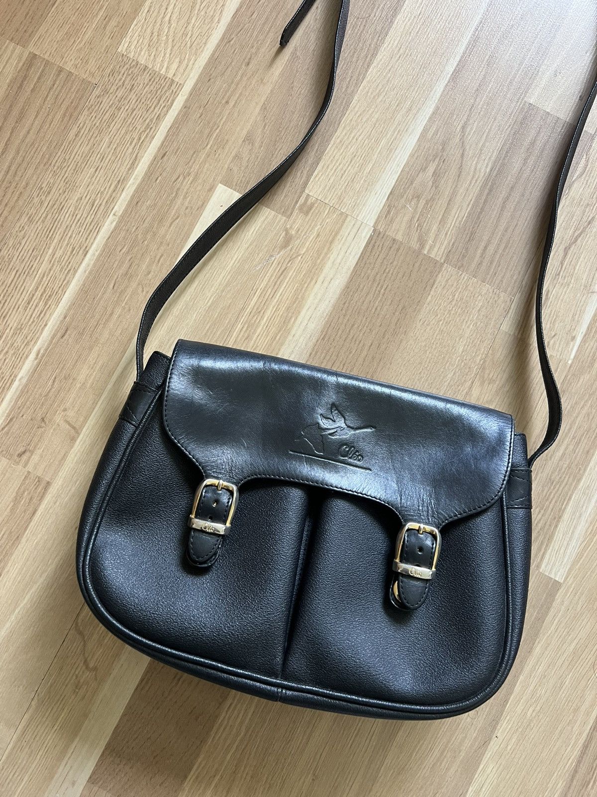 Le Grande Bleu (L.G.B.) Vintage avant garde leather messenger bag as 98 style 90s Size ONE SIZE - 3 Thumbnail