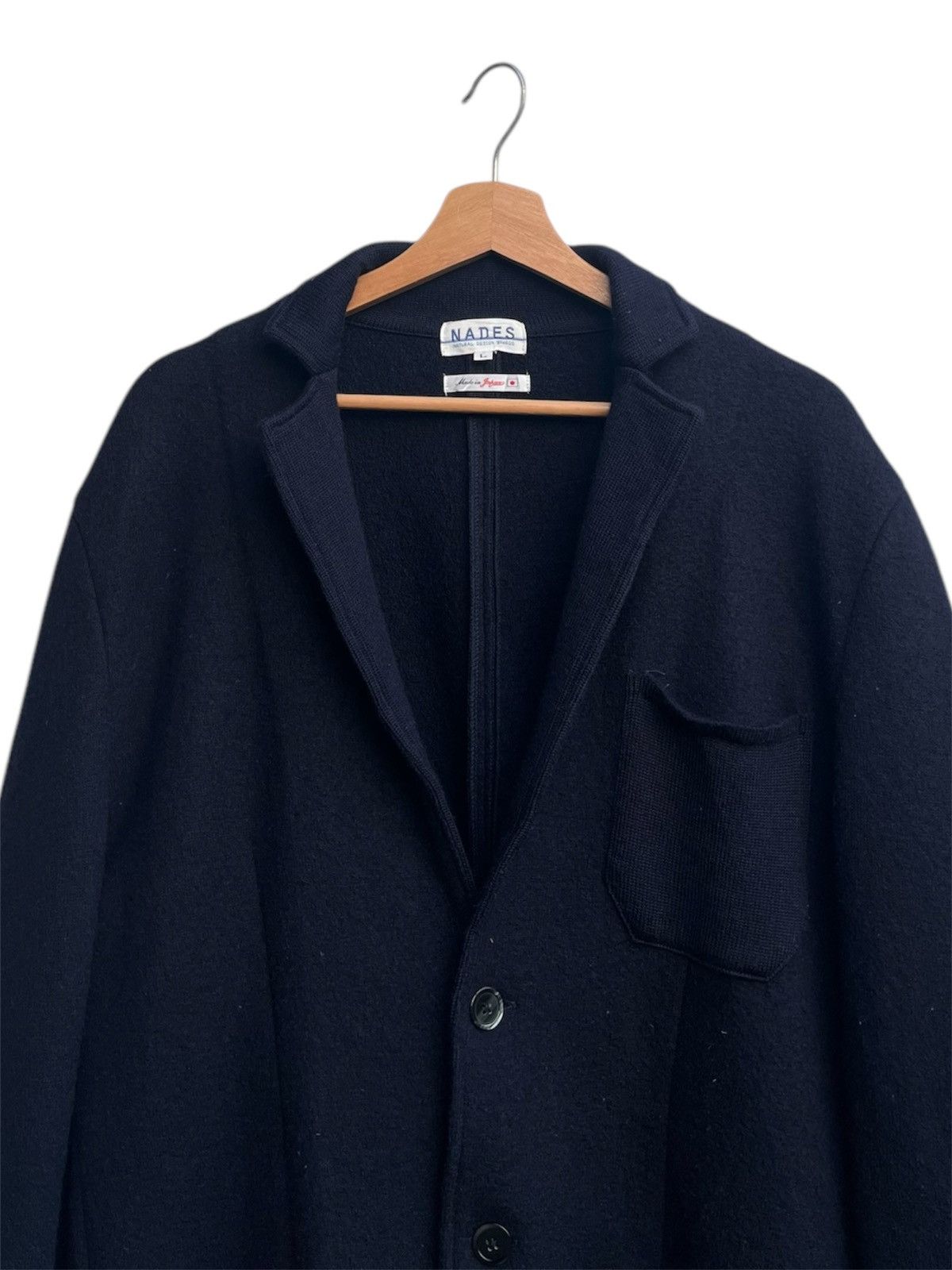 Japan Blue × Japanese Brand Vintage NADES Natural Design Studio Wool Jacket Size US L / EU 52-54 / 3 - 7 Thumbnail