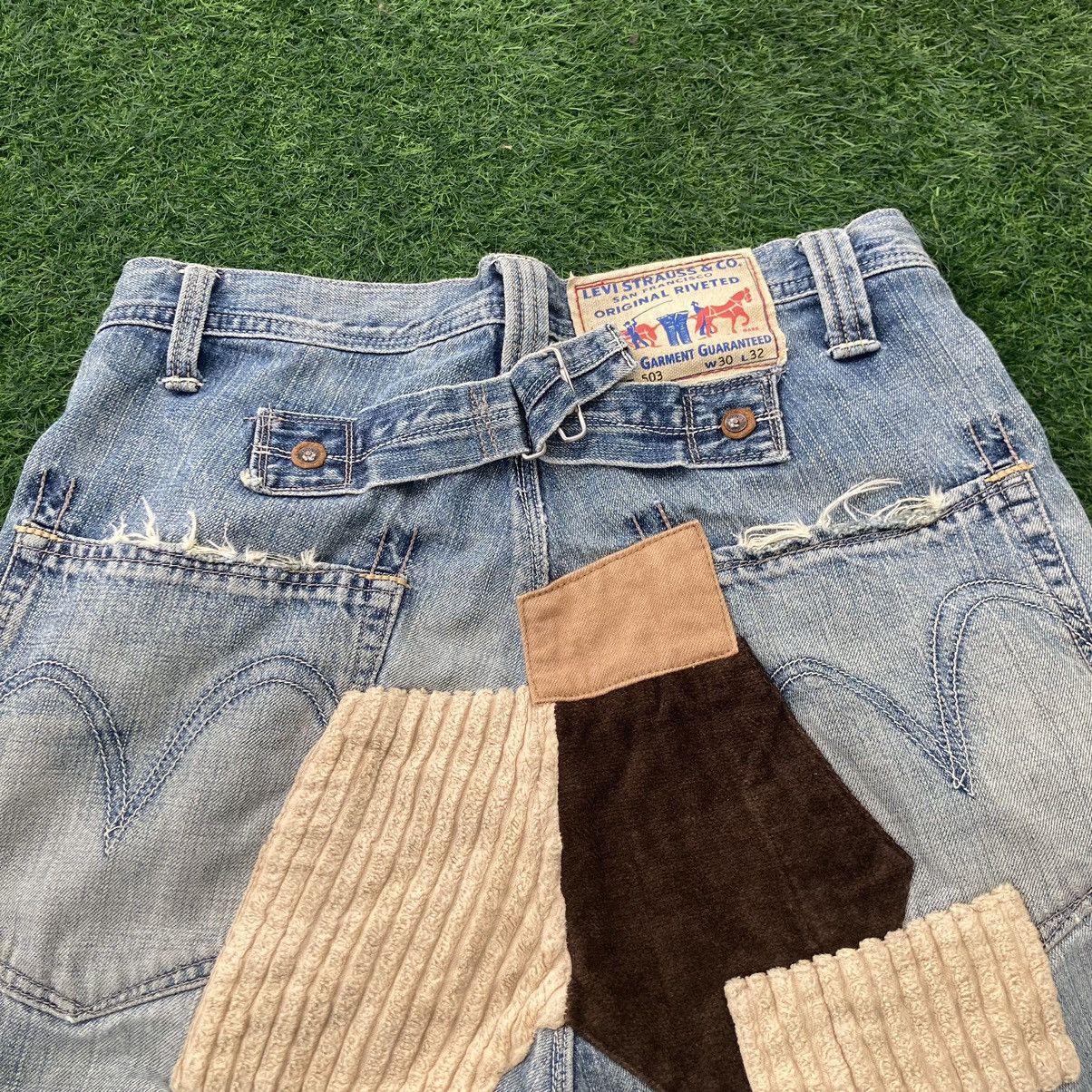 Levi's LEVI’S ORIGINAL RIVETED PATCHWORK JEANS Size US 31 - 15 Thumbnail