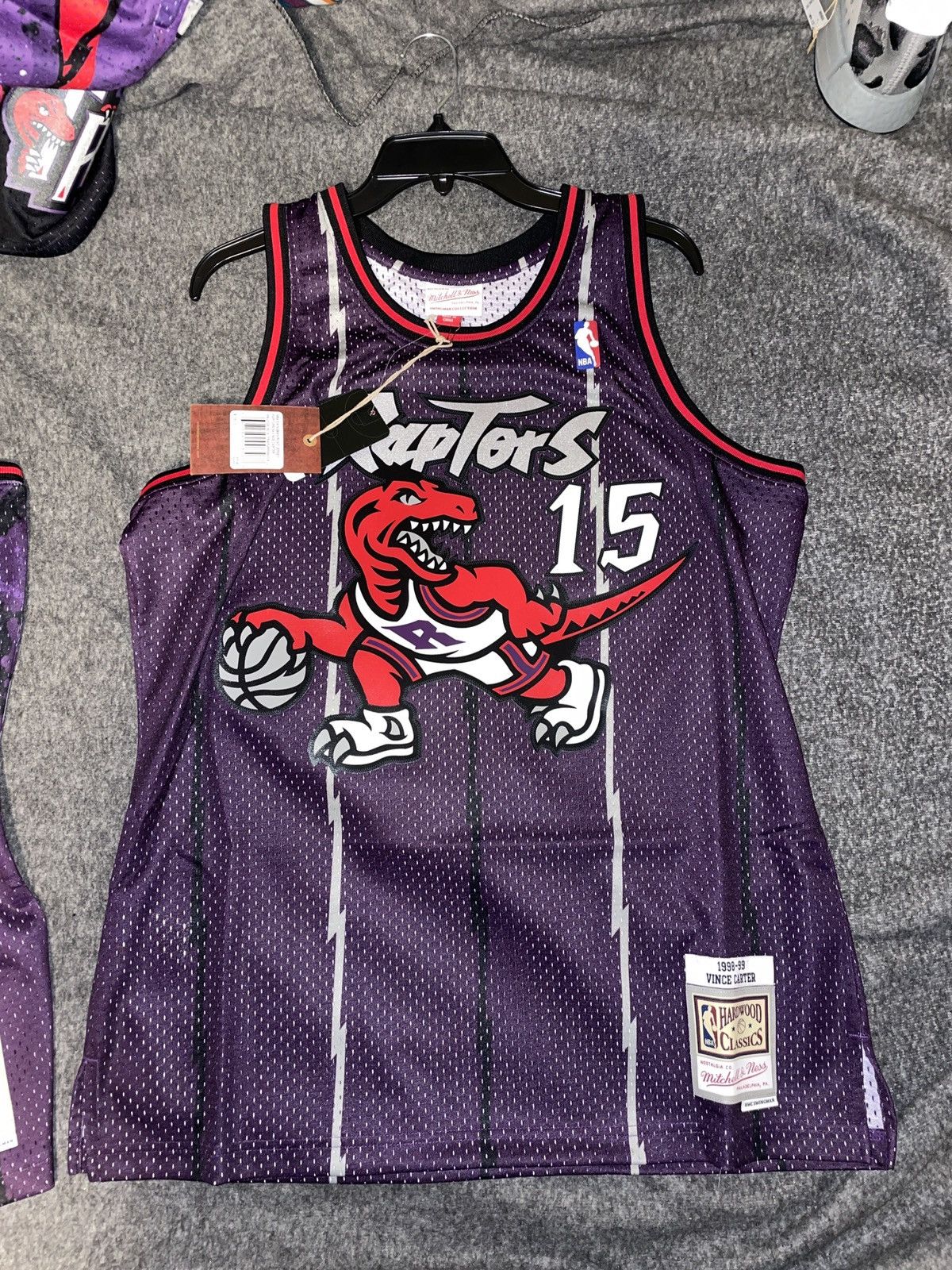 Toronto Raptors Vince hot Carter Mitchell & Ness Jersey Men Sz L