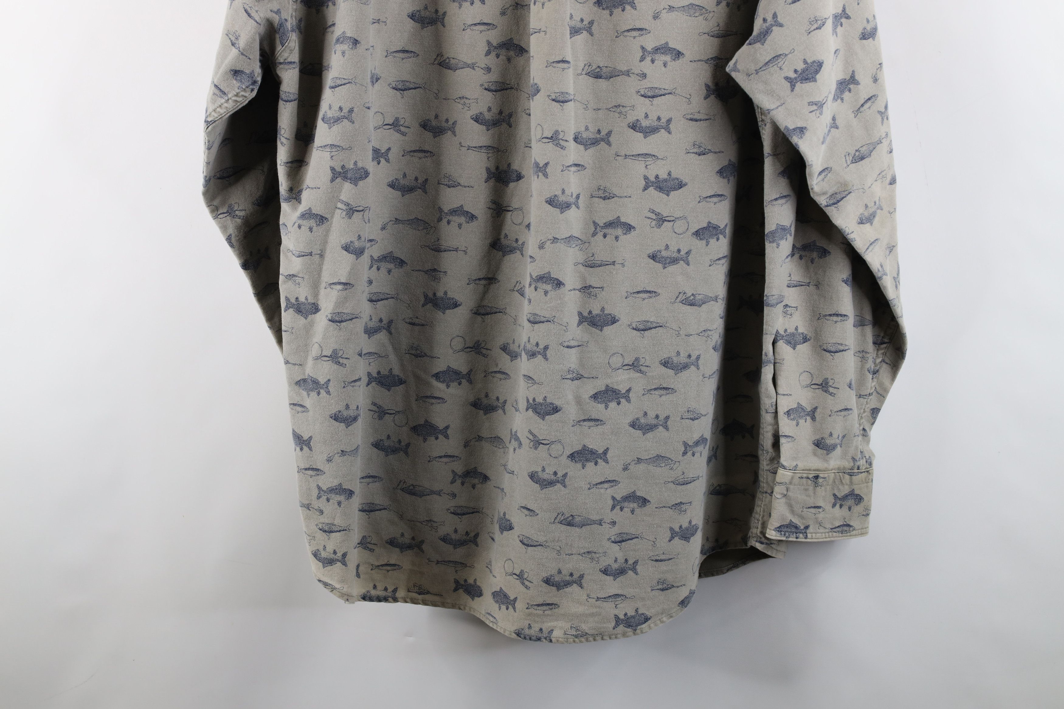 Vintage × Woolrich Woolen Mills Vintage 90s Woolrich All Over Print Button Down Shirt USA Size US XL / EU 56 / 4 - 15 Thumbnail