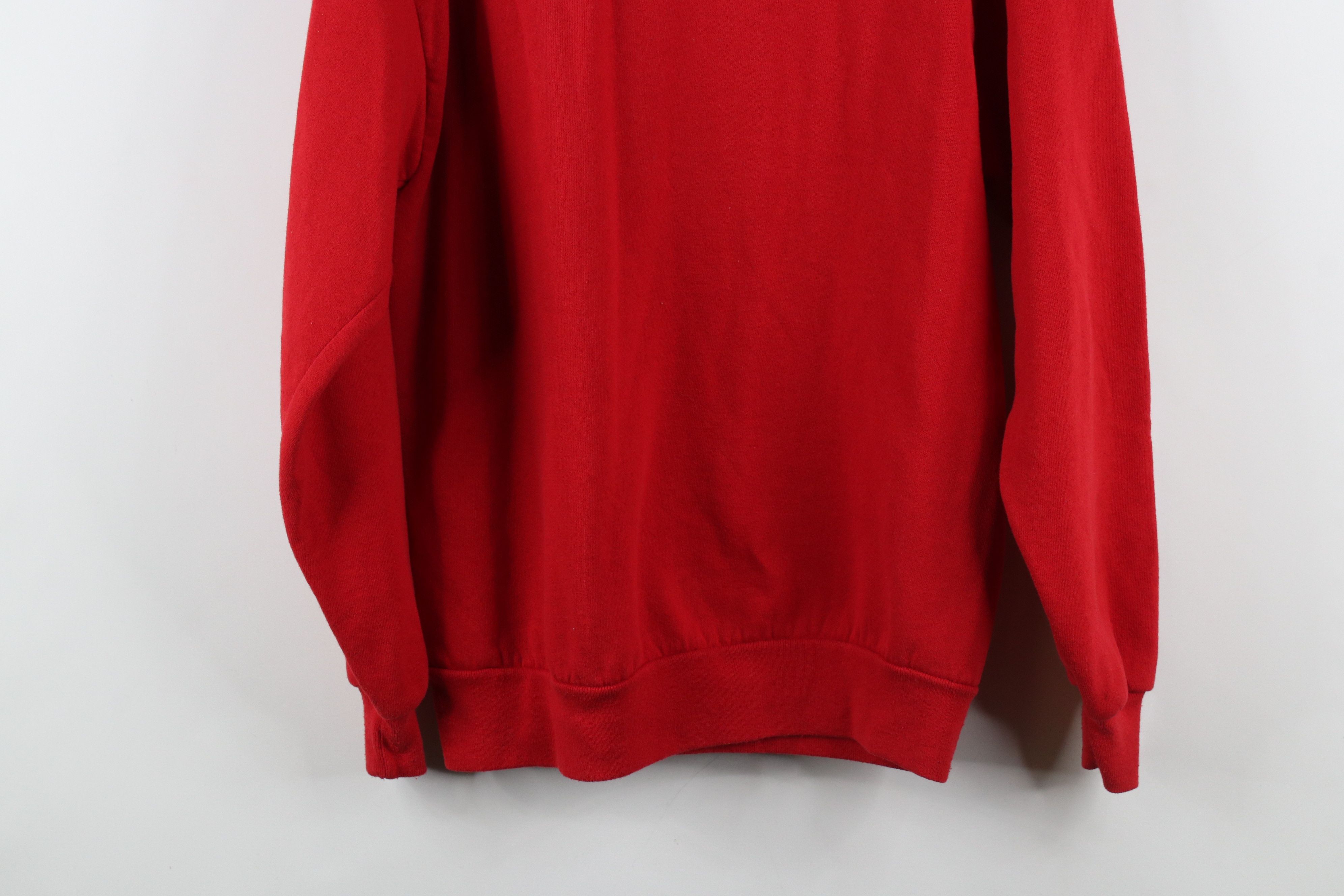 Vintage Vintage 90s Streetwear Farmhouse Puppy Sweatshirt Red USA Size L / US 10 / IT 46 - 13 Thumbnail
