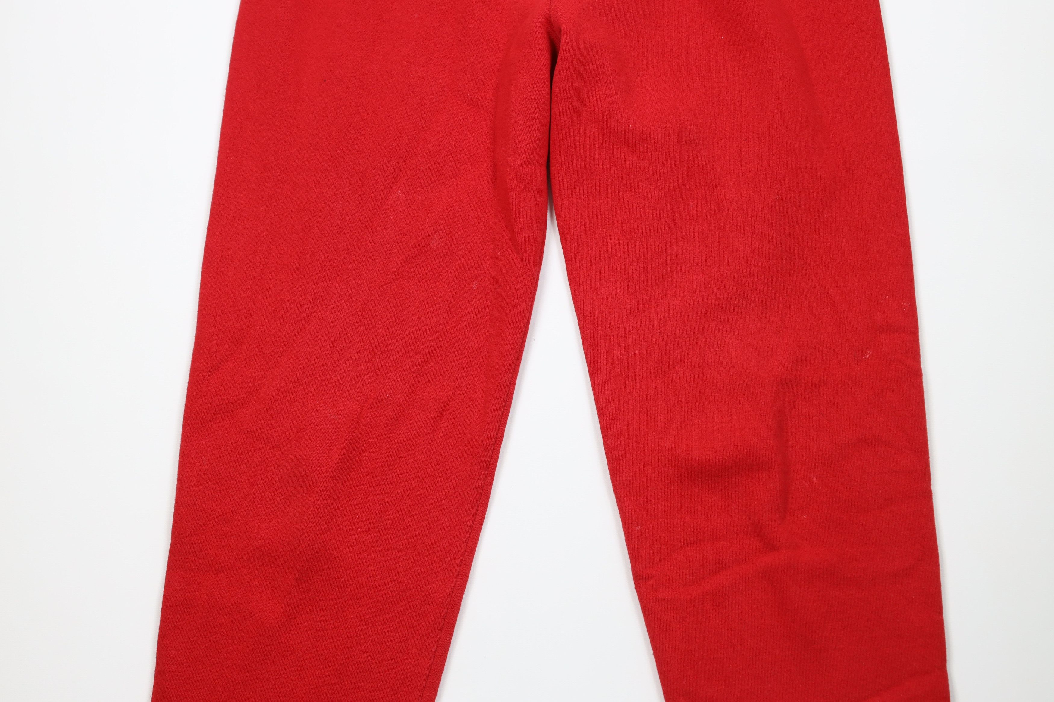 Russell Athletic Vintage 90s Russell Athletic Blank Sweatpants Red USA Size US 34 / EU 50 - 3 Thumbnail