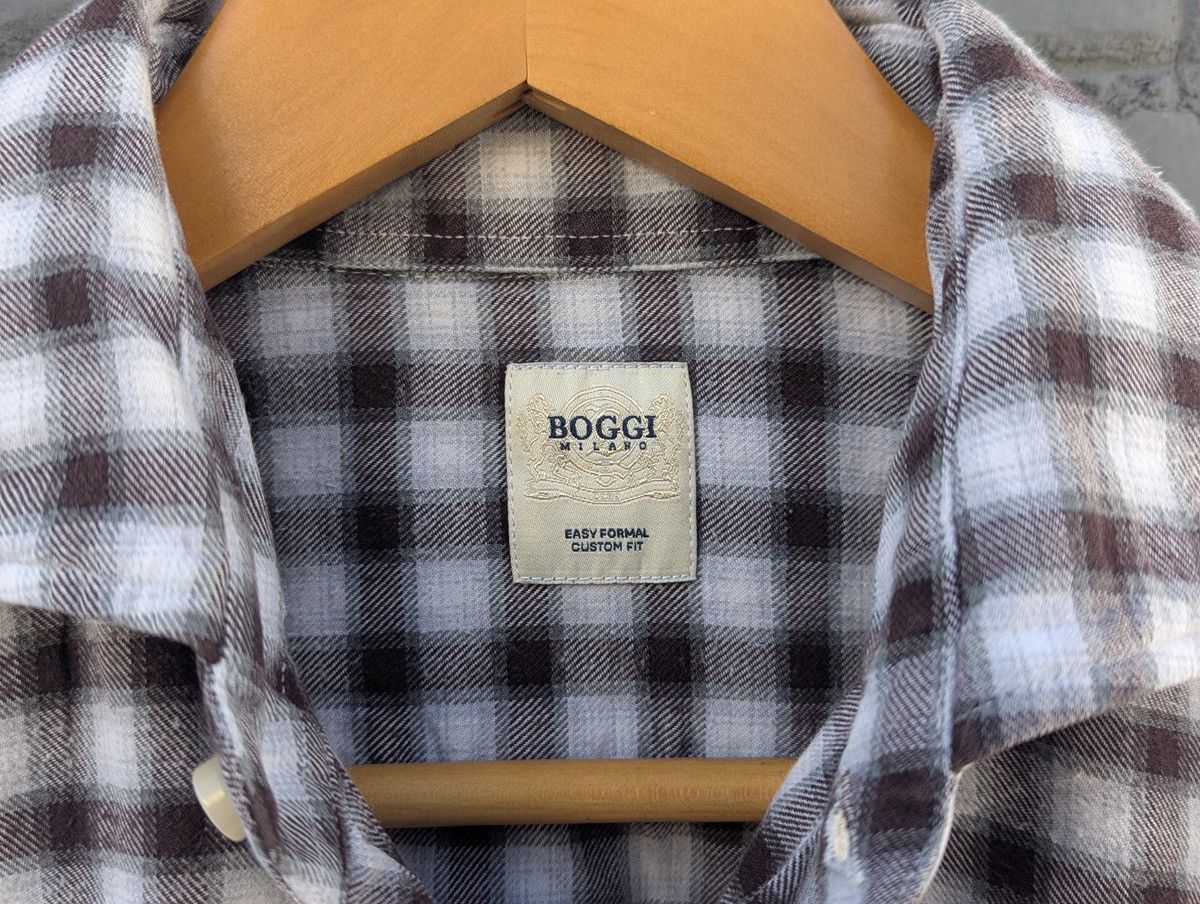 Boggi Boggi Milano Flannel Plaid Casual Shirt Size 48 Size US M / EU 48-50 / 2 - 5 Thumbnail