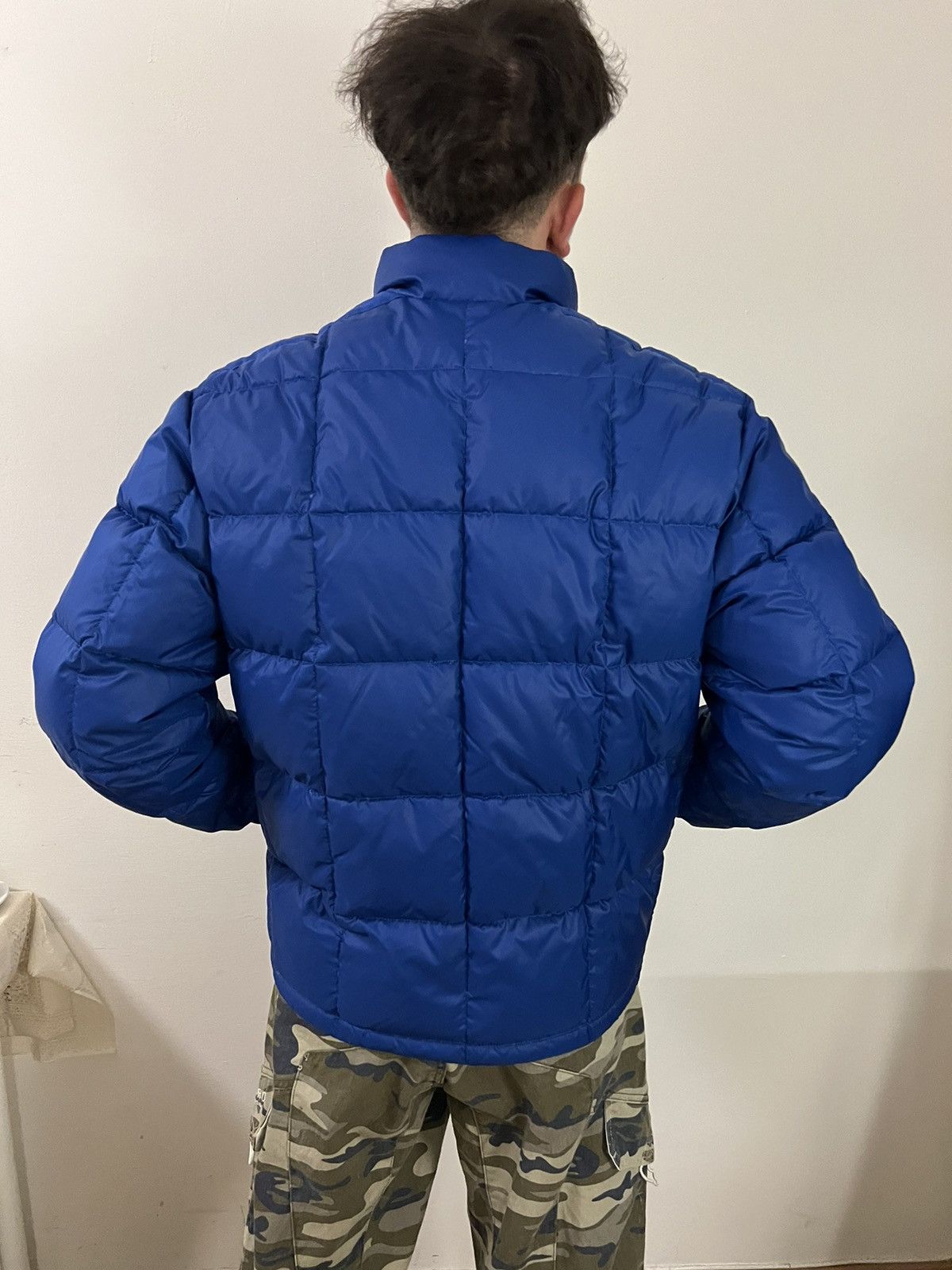 Nike × Vintage Nike vintage puffer jacket drill 90s hype y2k style Size US M / EU 48-50 / 2 - 2 Thumbnail