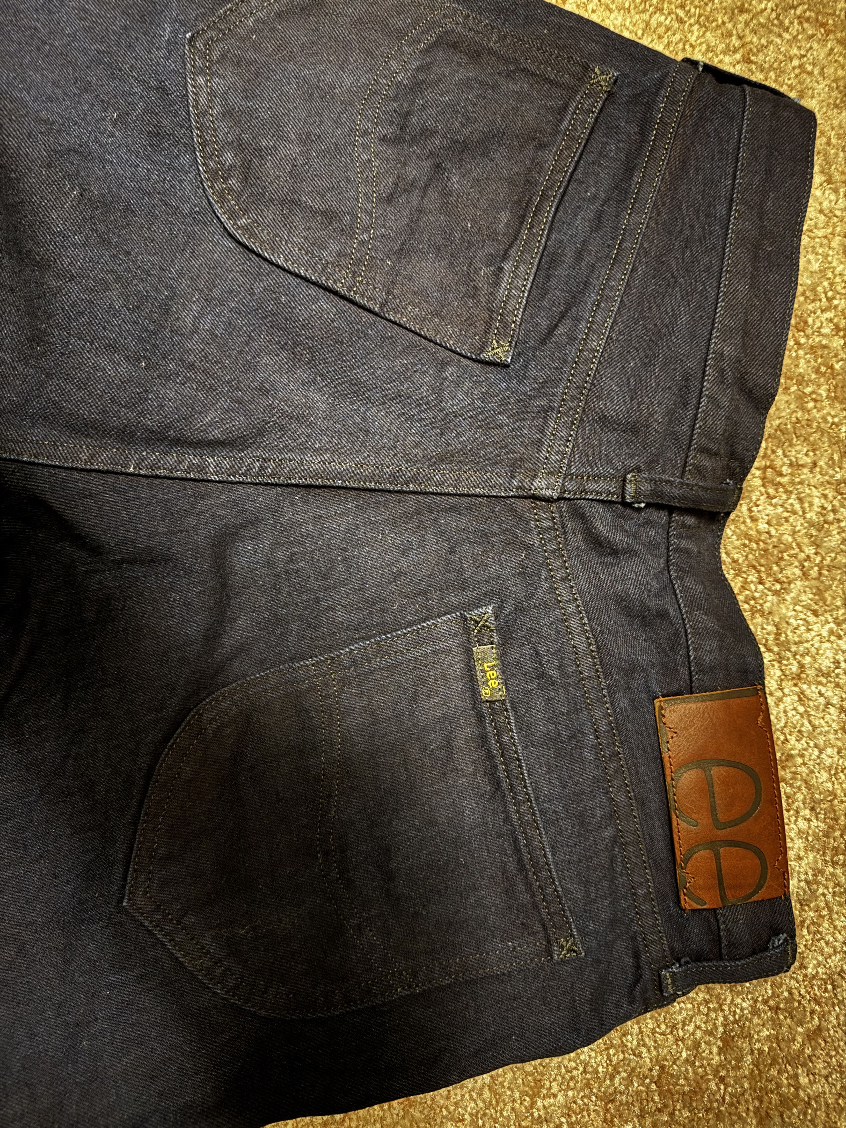 Lee Lee Rider 101 Loose Fit Selvedge Size US 31 - 1 Thumbnail