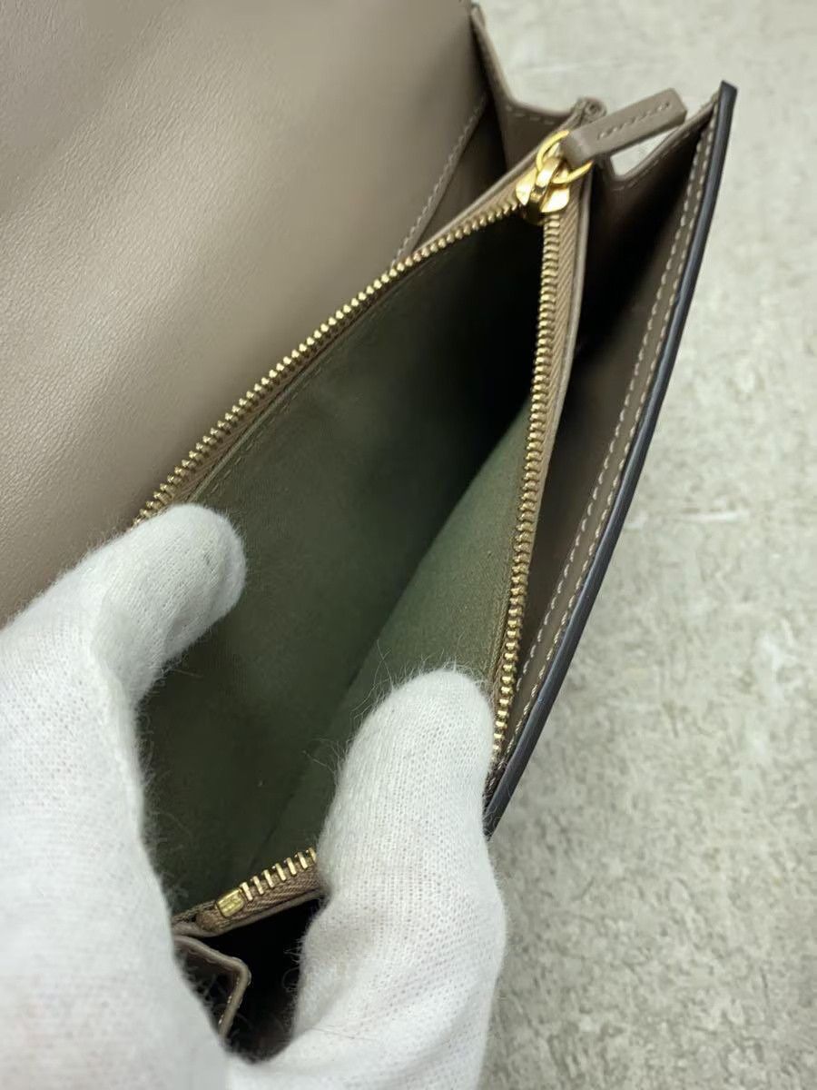 Fendi Fendi Leather Tri-Fold Wallet Beige Size ONE SIZE - 5 Thumbnail