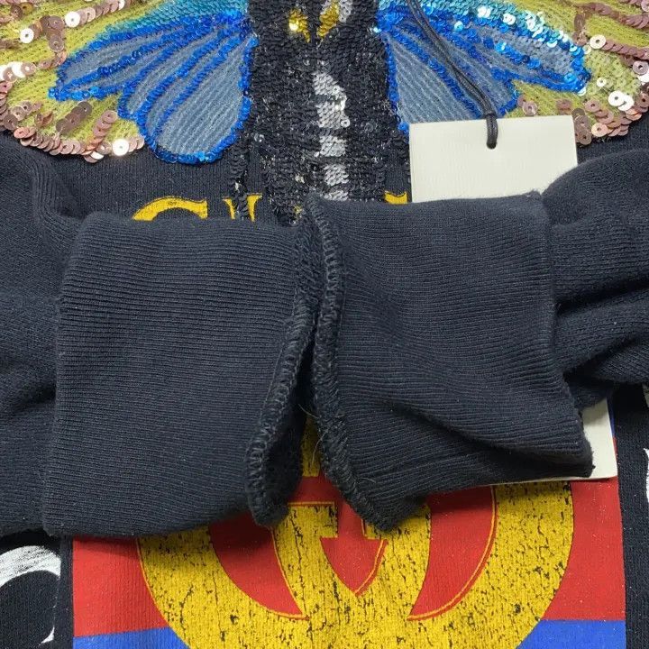 Gucci Gucci Gucci Black Butterfly Logo Sweatshirt -2506 Size US S / EU 44-46 / 1 - 6 Thumbnail