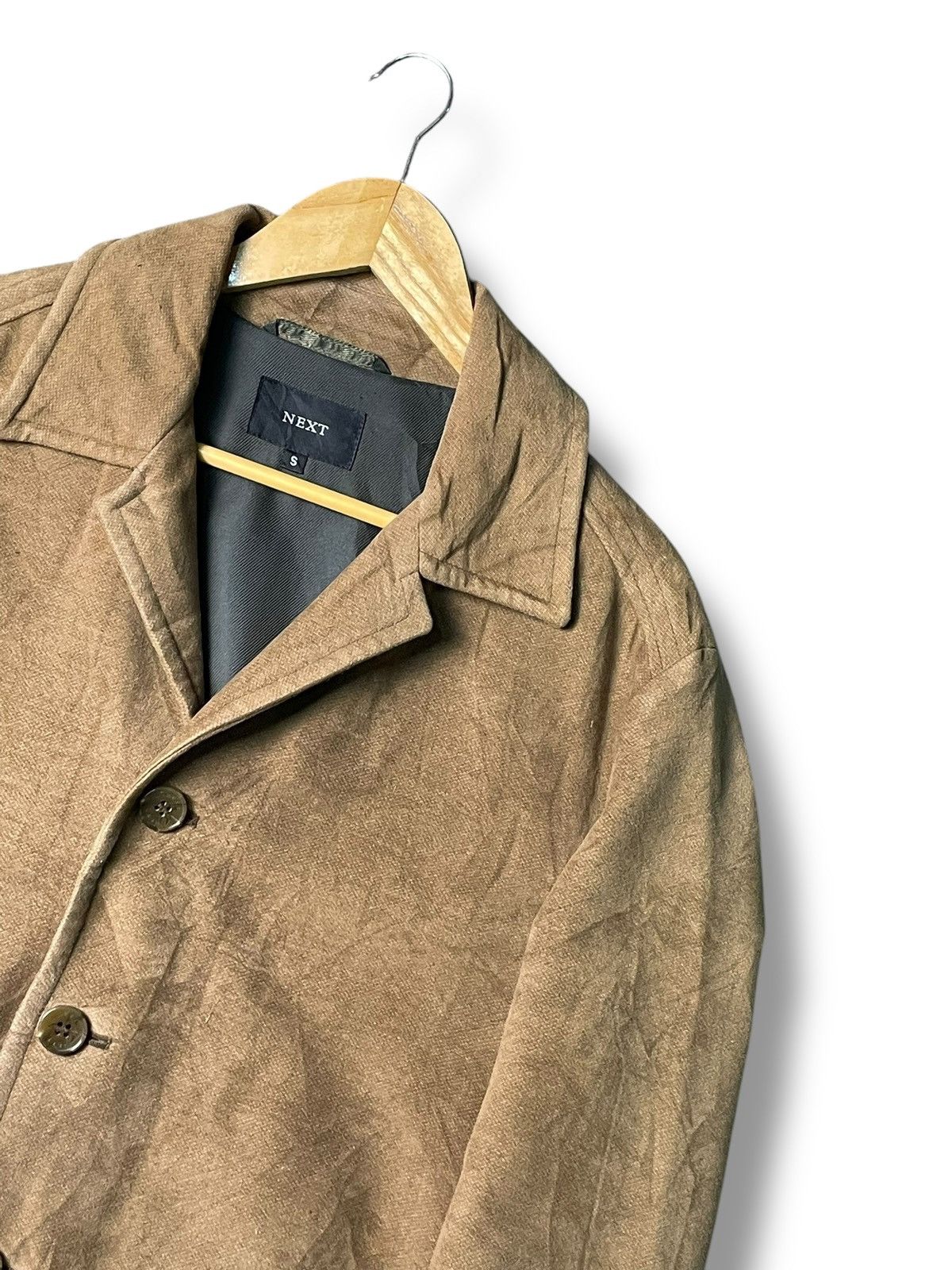 Japanese Brand × NEXT Next Brand Men’s Suede Leather Coat (58) Size US S / EU 44-46 / 1 - 2 Thumbnail