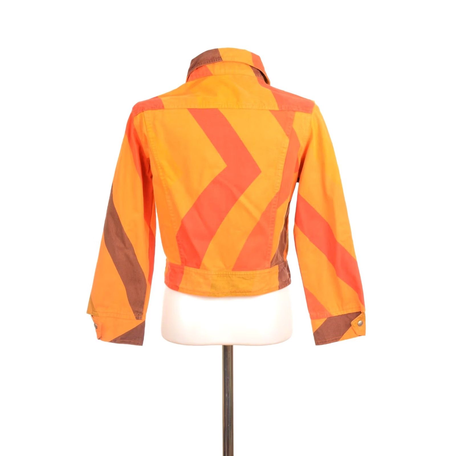 Custo Barcelona Custo Barcelona Geometric Print Orange Cotton Jacket Size 40 Women, Jacket, 40, Orange, Cotton, Geometric Print, Vintage? Size S / US 4 / IT 40 - 3 Thumbnail