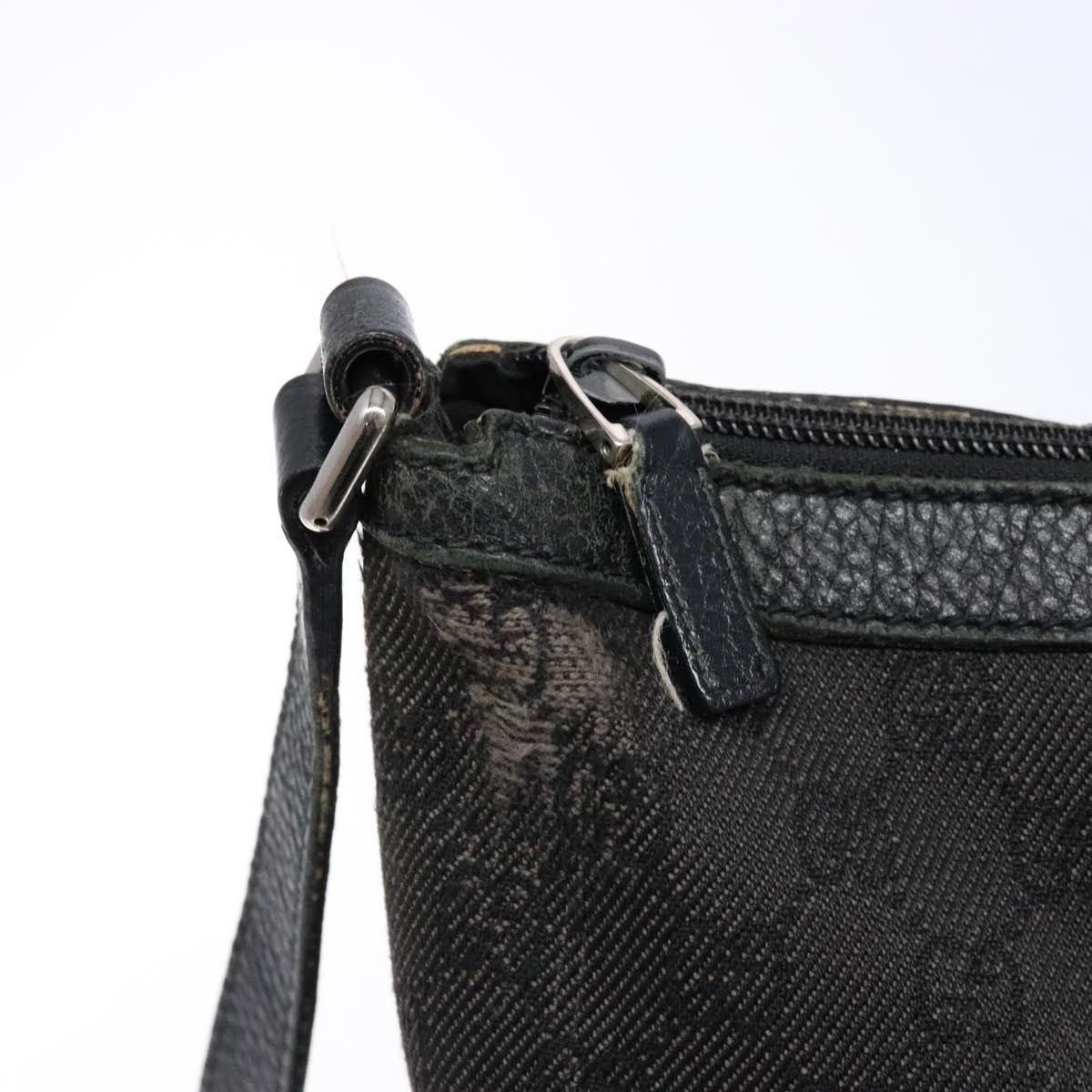 Gucci GUCCI GG Canvas Shoulder Bag Black Silver Size ONE SIZE - 15 Thumbnail