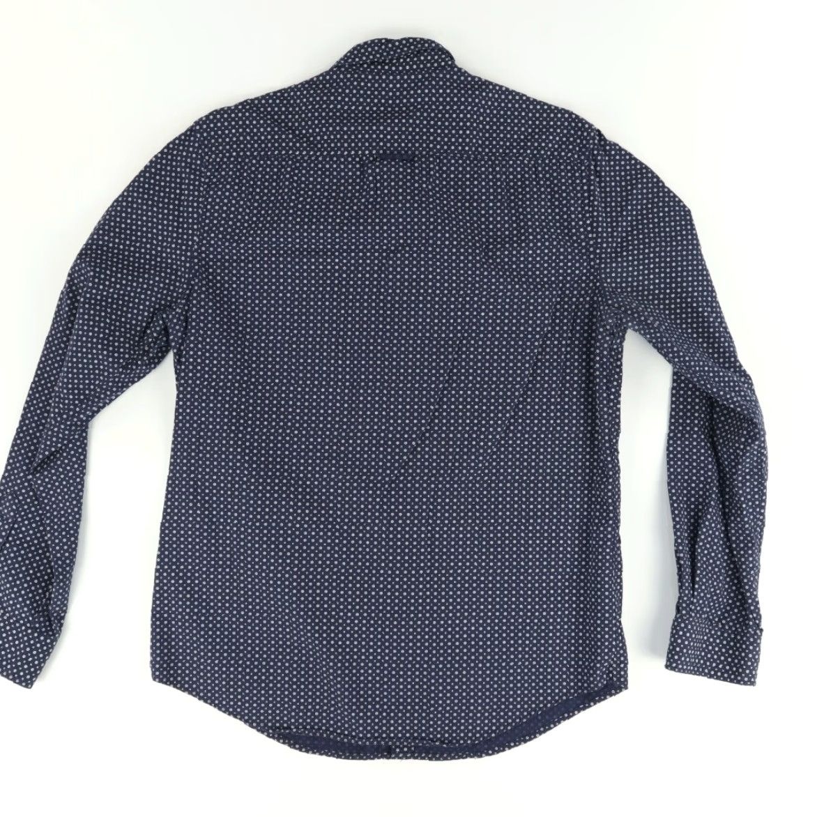 Denime Denim & Flower Shirt Denim & Flower Navy Blue Men M Denim & Flower Slim Fit Travellers Cotton Long Sleeve Button Down Shirt Men Navy Blue M Size US M / EU 48-50 / 2 - 4 Thumbnail