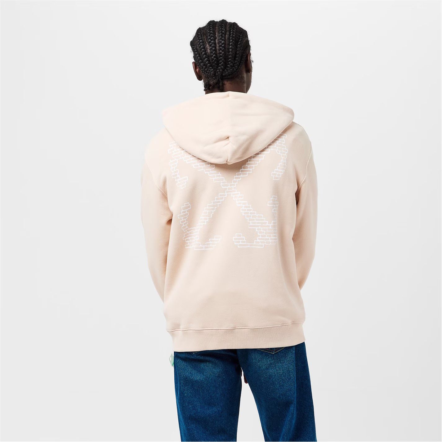 Off-White o1g2r1mq0226 Brick Arrows Jersey Fleece Hoodie In Beige Size US XL / EU 56 / 4 - 4 Thumbnail