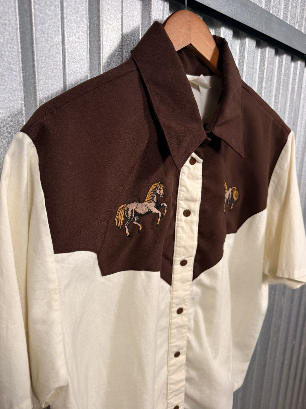 Other 70s Vintage Maris Western Horse Short Sleeve Pear Snap Shirt Size US XXL / EU 58 / 5 - 9 Thumbnail