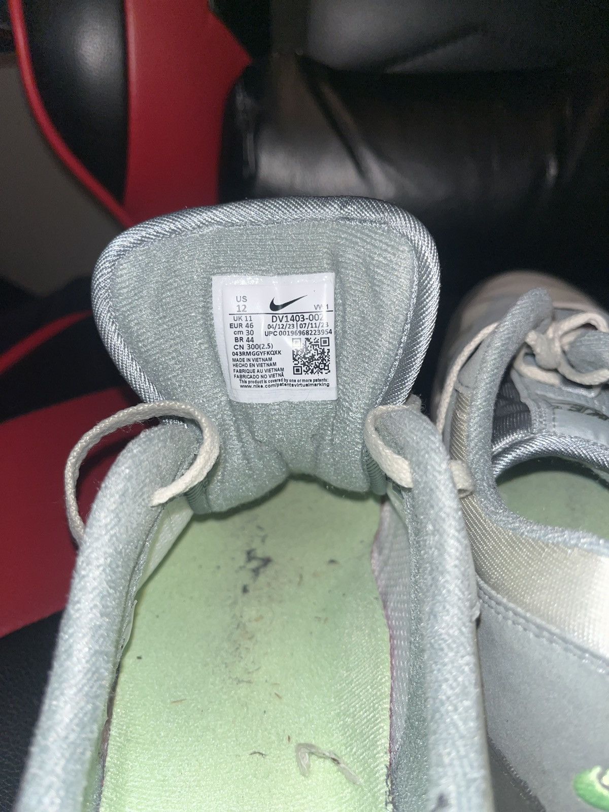Nike Nike air max golf grey and neon green Size US 12 / EU 45 - 1 Thumbnail