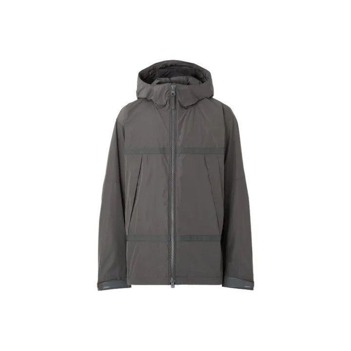 Burberry FW22 Gray Zip Hooded Jacket