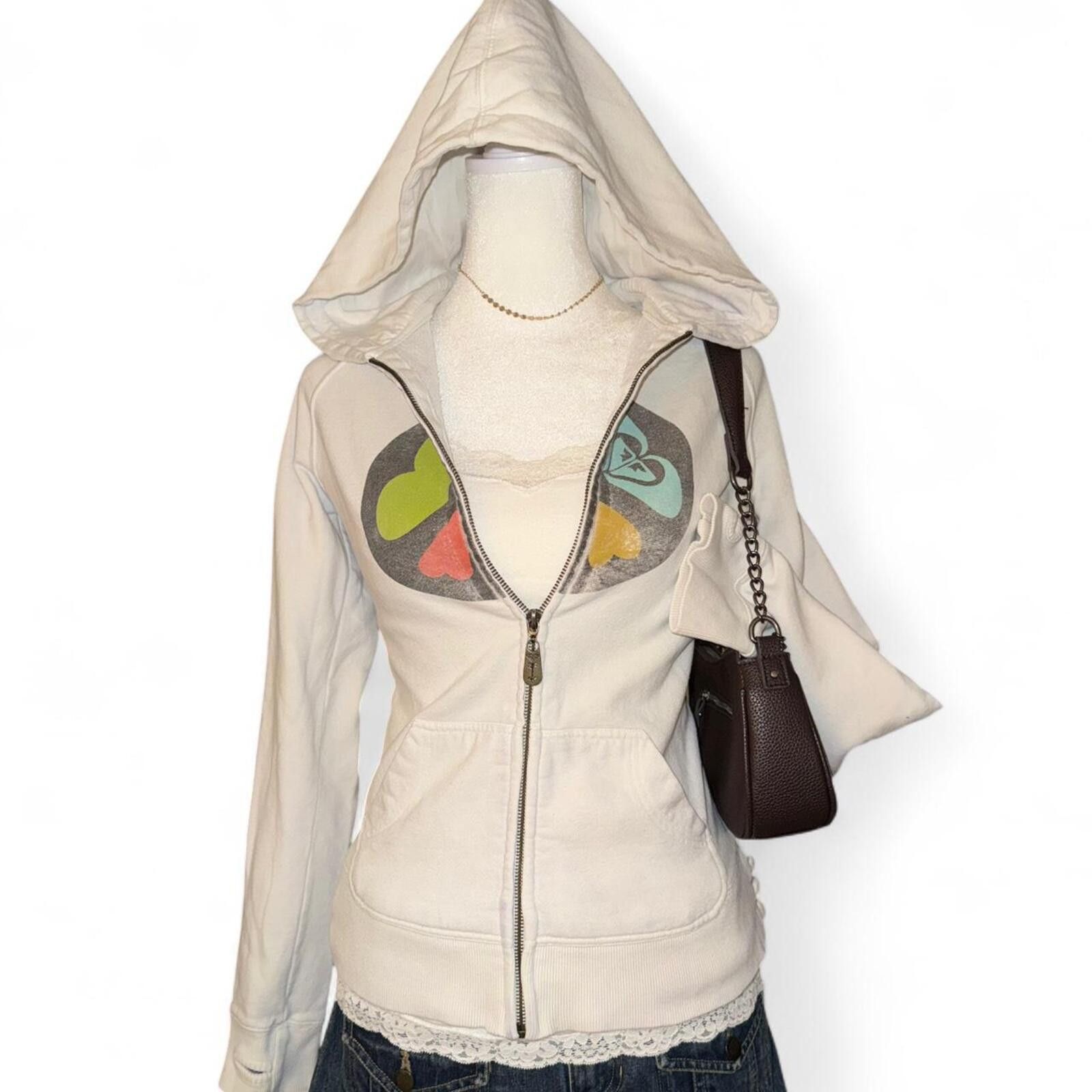 Royal Robbins 🤍 Vintage ROXY Zip-Up Hoodie – Size Small 🤍 Size S / US 4 / IT 40 - 1 Thumbnail