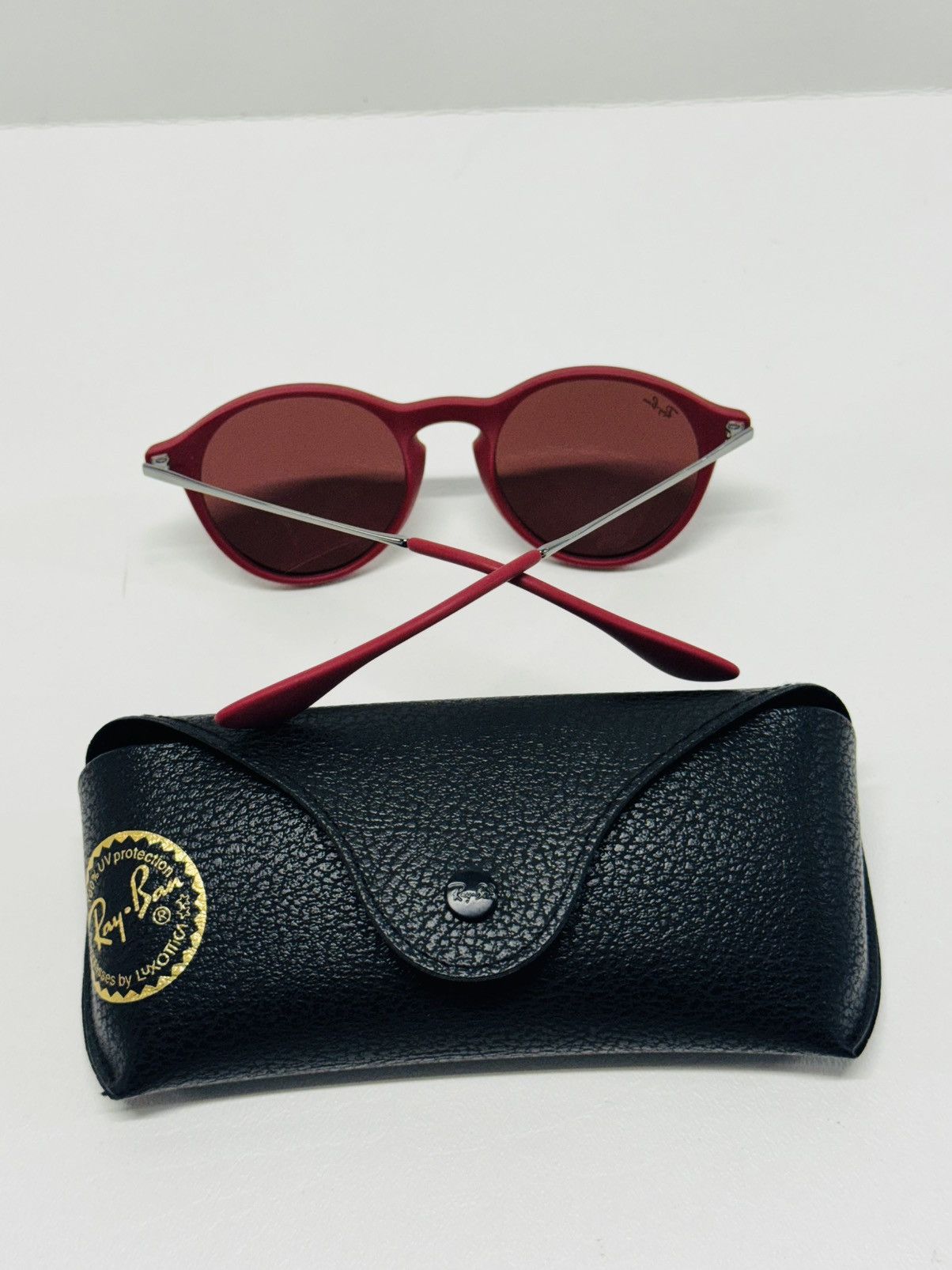 RayBan Ray-Ban Bordeaux Gunmetal Pink/Silver Lenses Sunglasses Size ONE SIZE - 2 Thumbnail