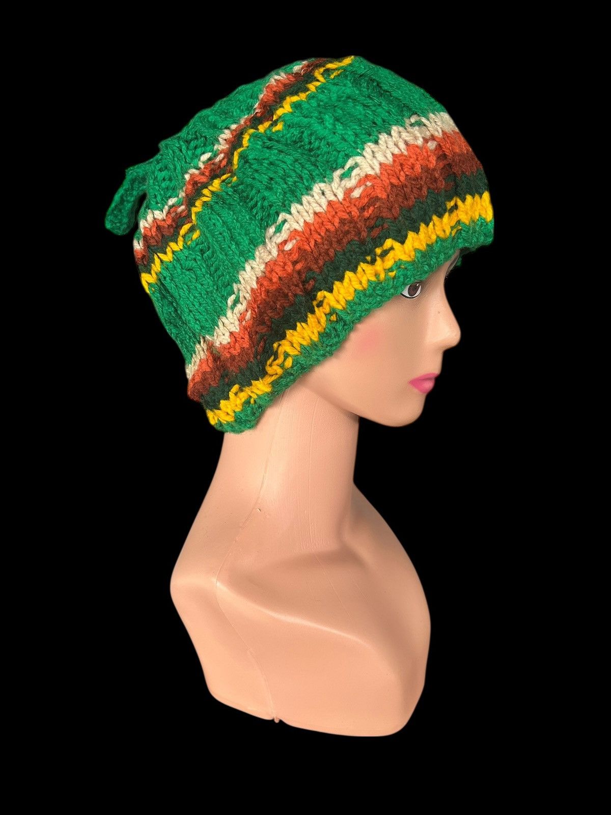 Kapital Crochet Knitted Handmade Big Beanie Hats Size ONE SIZE - 4 Thumbnail
