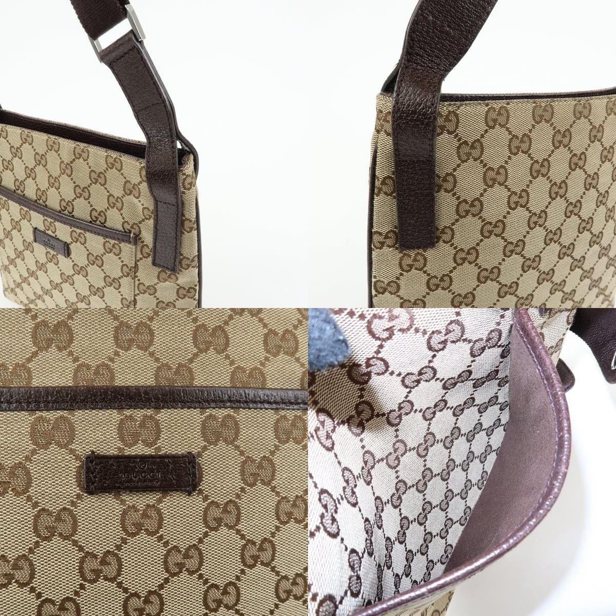 Gucci Gucci GG Supreme Crossbody Bag Beige Size ONE SIZE - 6 Thumbnail
