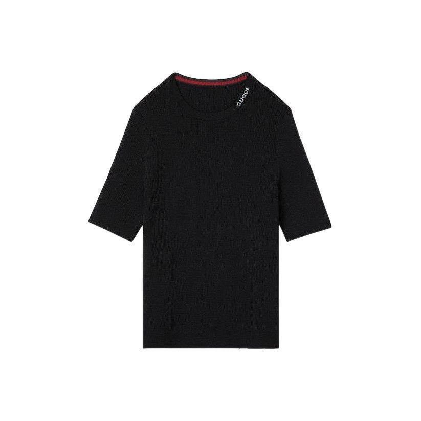 Gucci Gucci Logo Intarsia Knit Top S Size S / US 4 / IT 40 - 1 Thumbnail