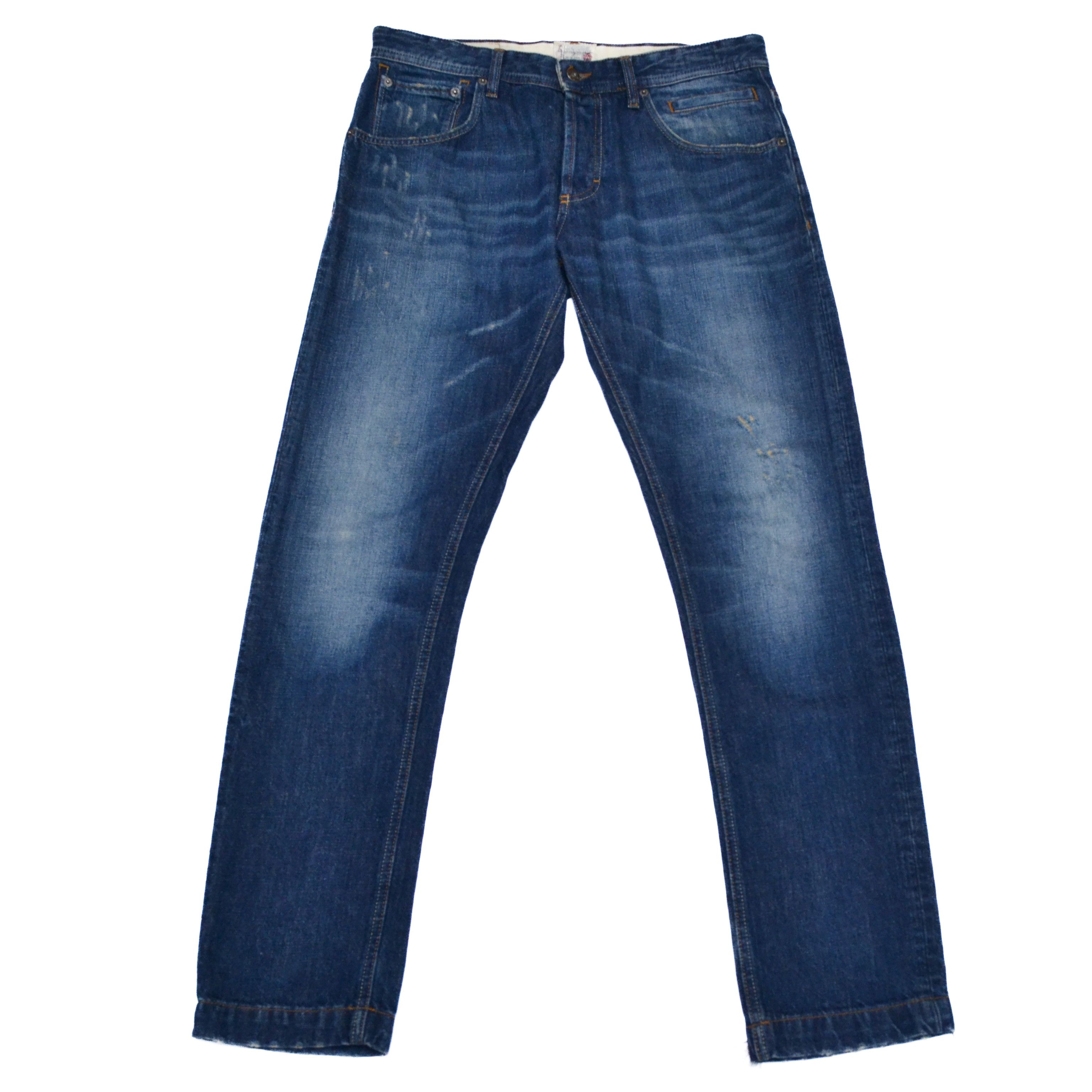 Dolce & Gabbana D&G Dolce&Gabbana Designer Men’s Blue Jeans Denim Pants Size US 33 - 1 Thumbnail