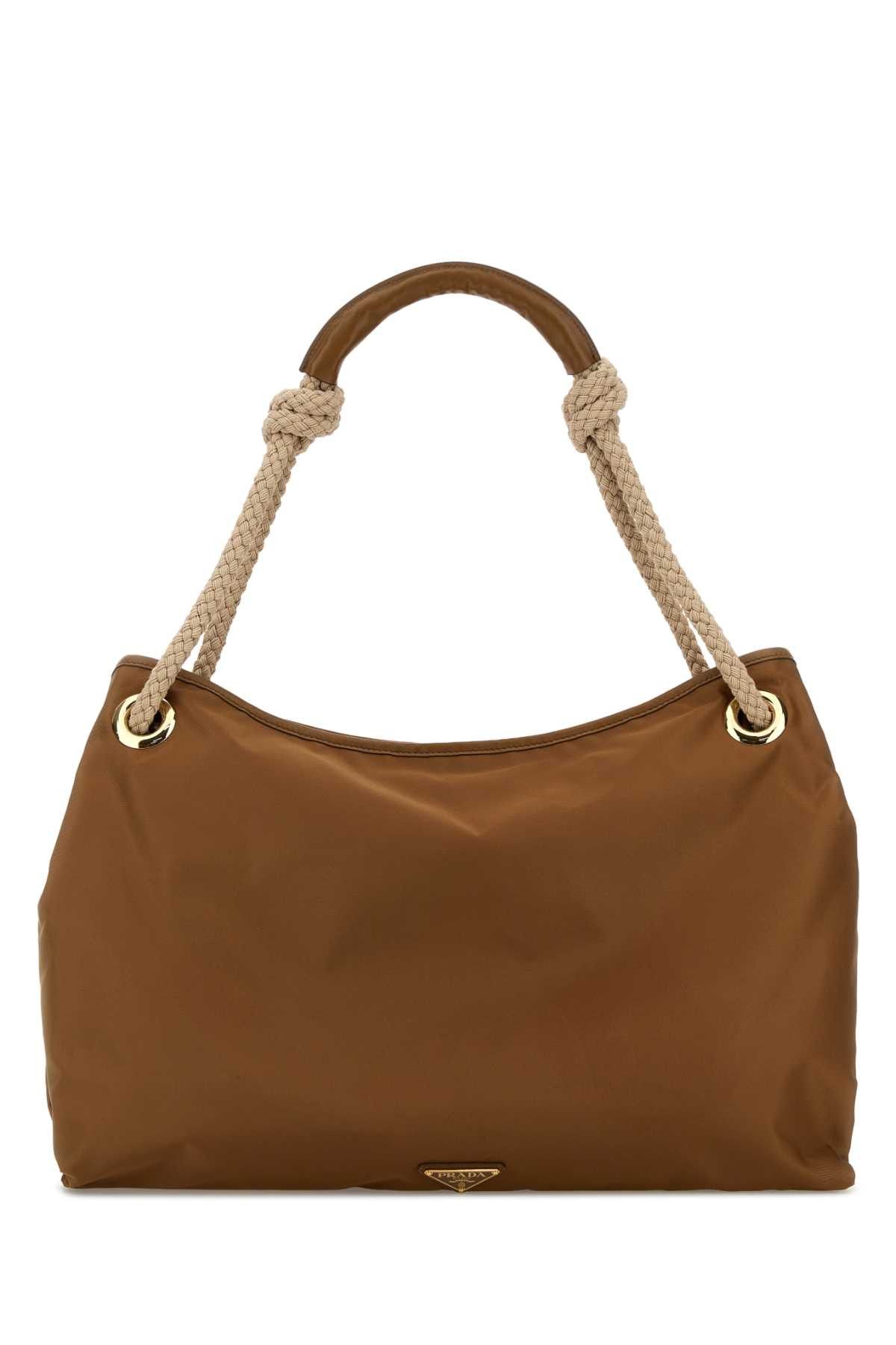 Prada Caramel Fabric Shopping Bag Size ONE SIZE - 1 Thumbnail