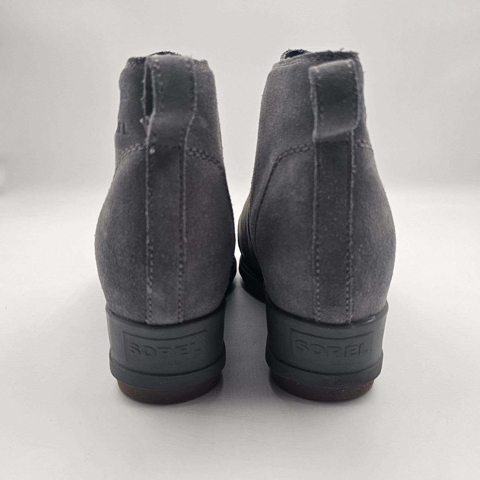 SOREL Sorel Evie Pull-On Waterproof Suede Leather Wedge Ankle Boot Size US 9 / IT 39 - 8 Thumbnail