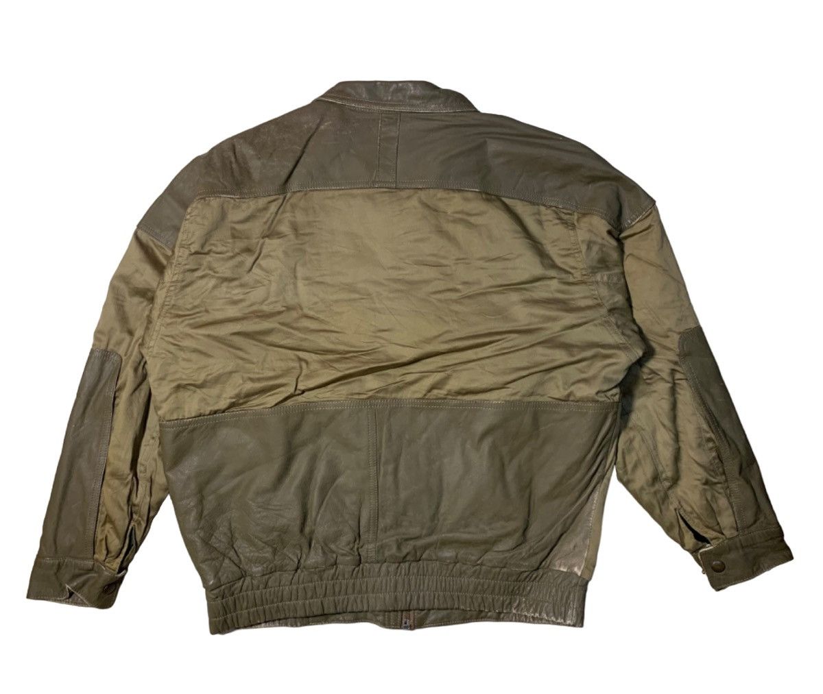 Japanese Brand RARE ORB BY MIZUNO COW LEATHER X COTTON JACKET RARE DESIGN Size US M / EU 48-50 / 2 - 2 Thumbnail