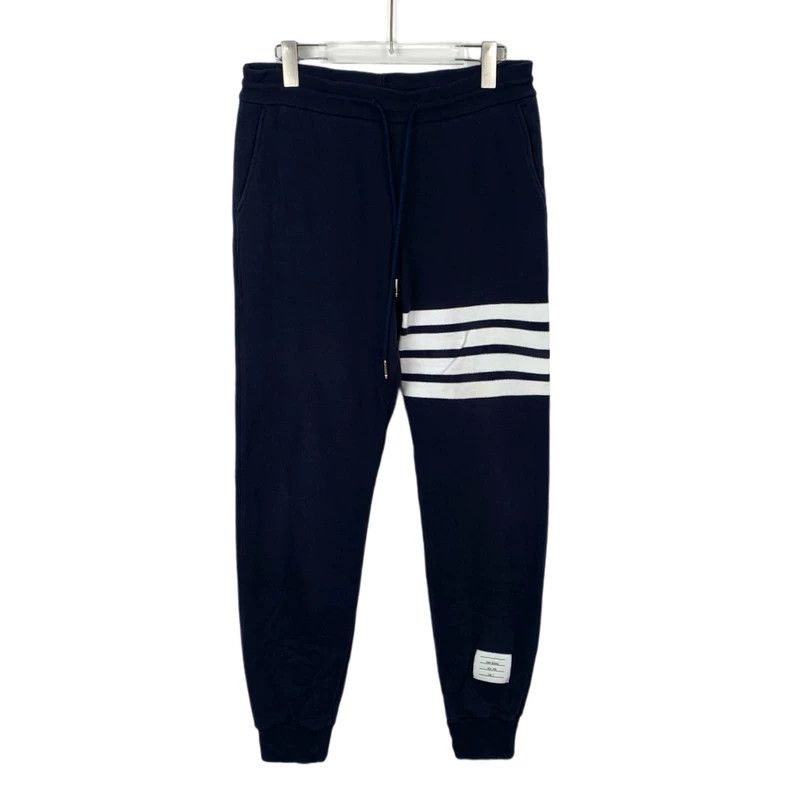 Thom Browne Thom Browne size2 Blue elastic waist casual pants Size US 26 / EU 42 - 1 Thumbnail