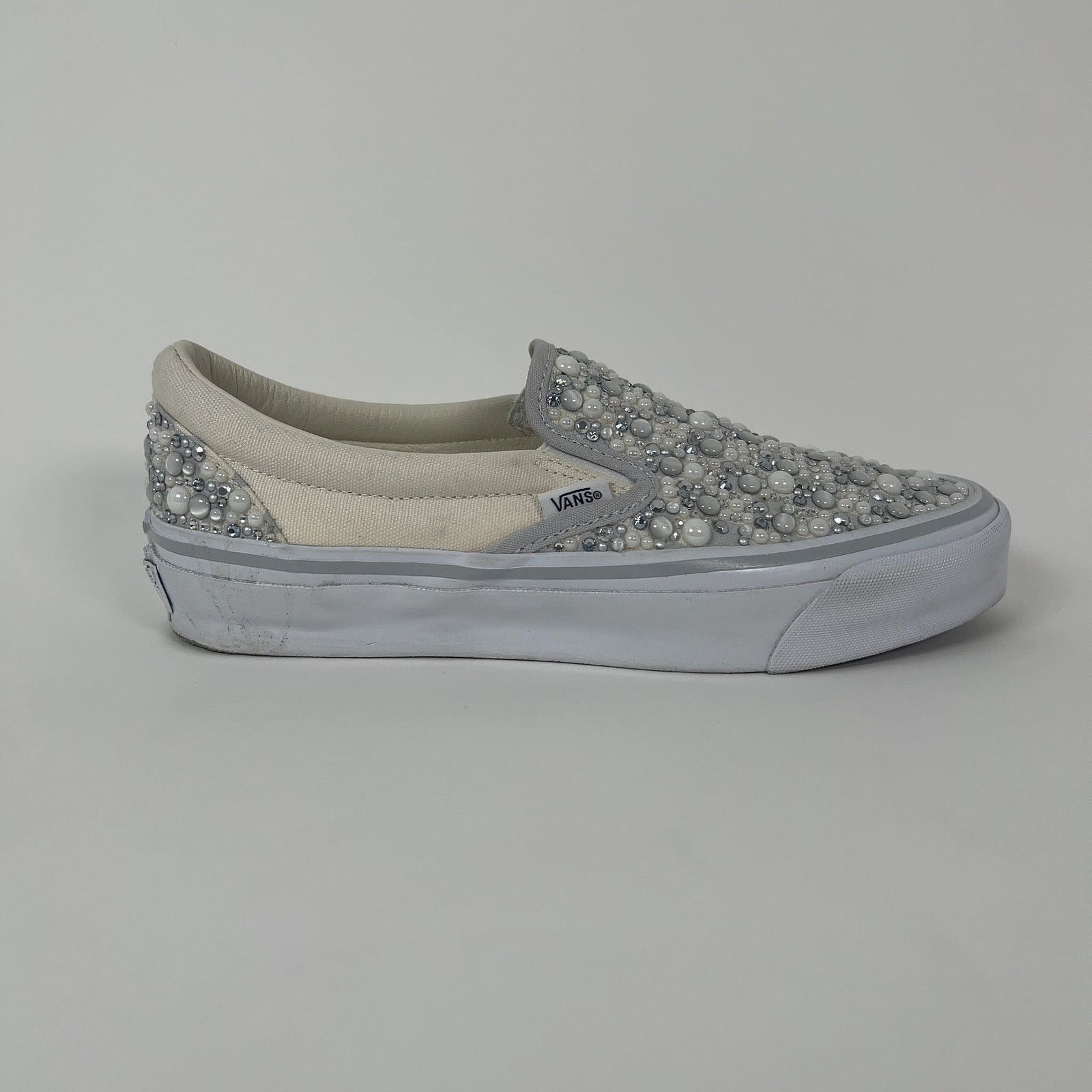Vans off the Wall x Barney’s New York Collab Leather Checkerboard Slip ons NEW Barneys New York × Vans Woven Leather Checkerboard Vans Slip  main image 2
