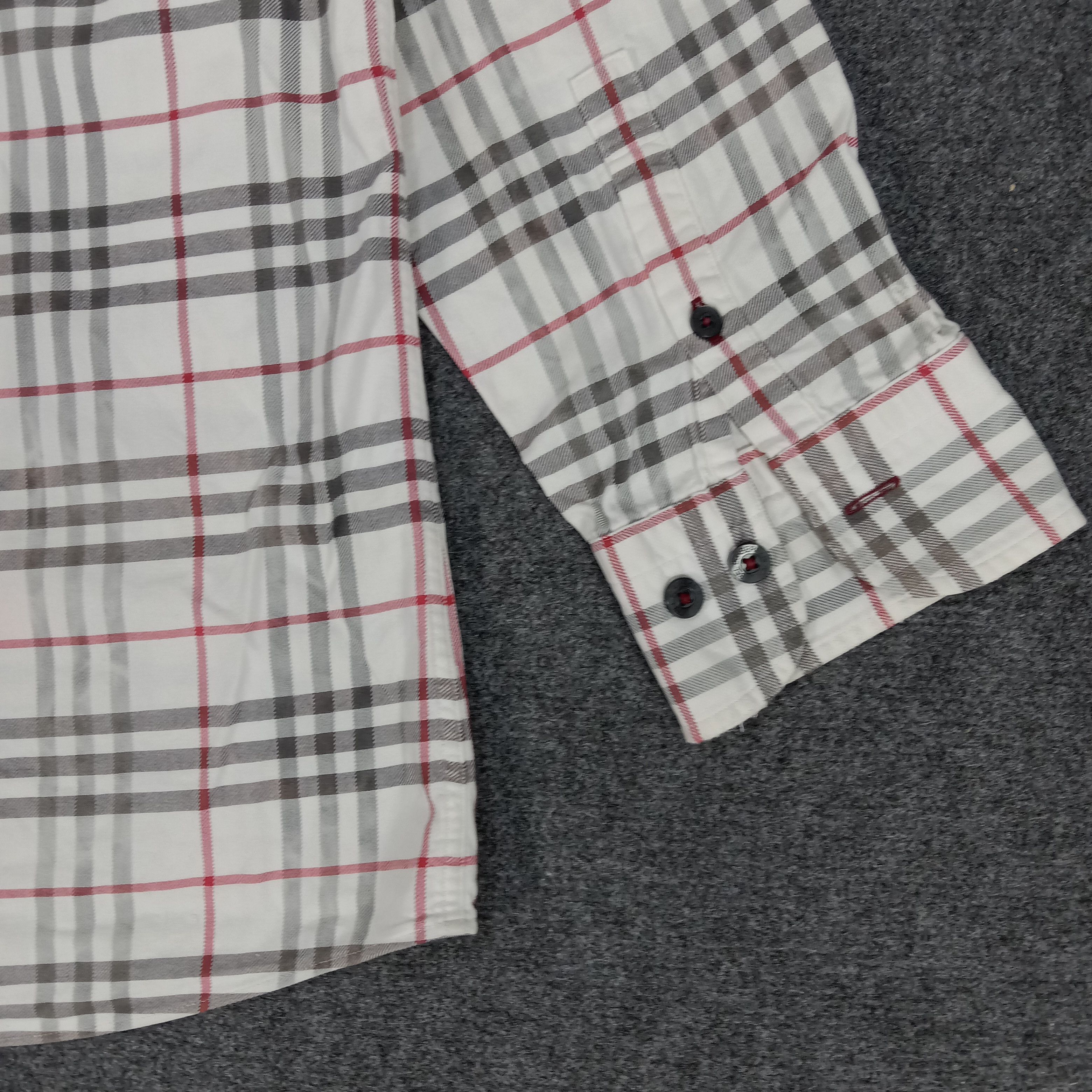 Burberry × Vintage Burberry Black Label Italian Brand Flannel Shirt Size US XL / EU 56 / 4 - 6 Thumbnail