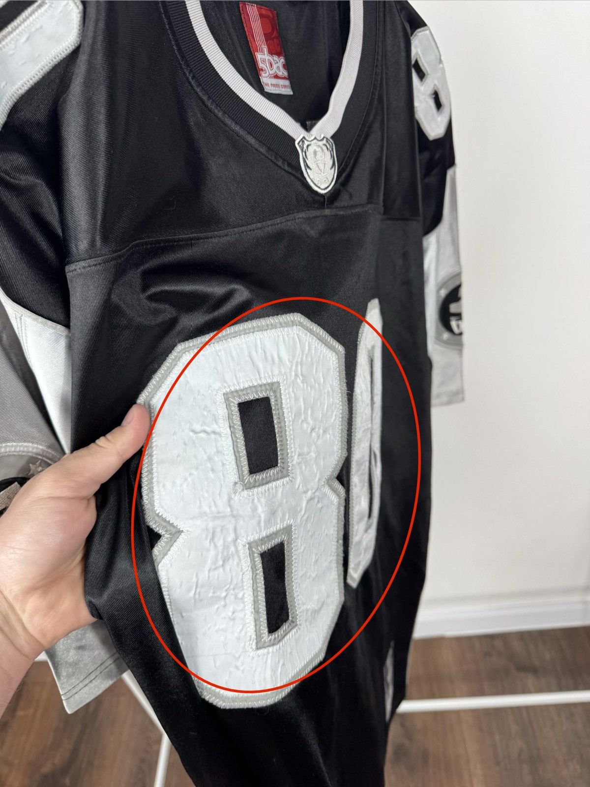 NFL Vintage Oakland Raiders Jersey 80 Black Silver NFL Style 2XL Size US XXL / EU 58 / 5 - 7 Thumbnail