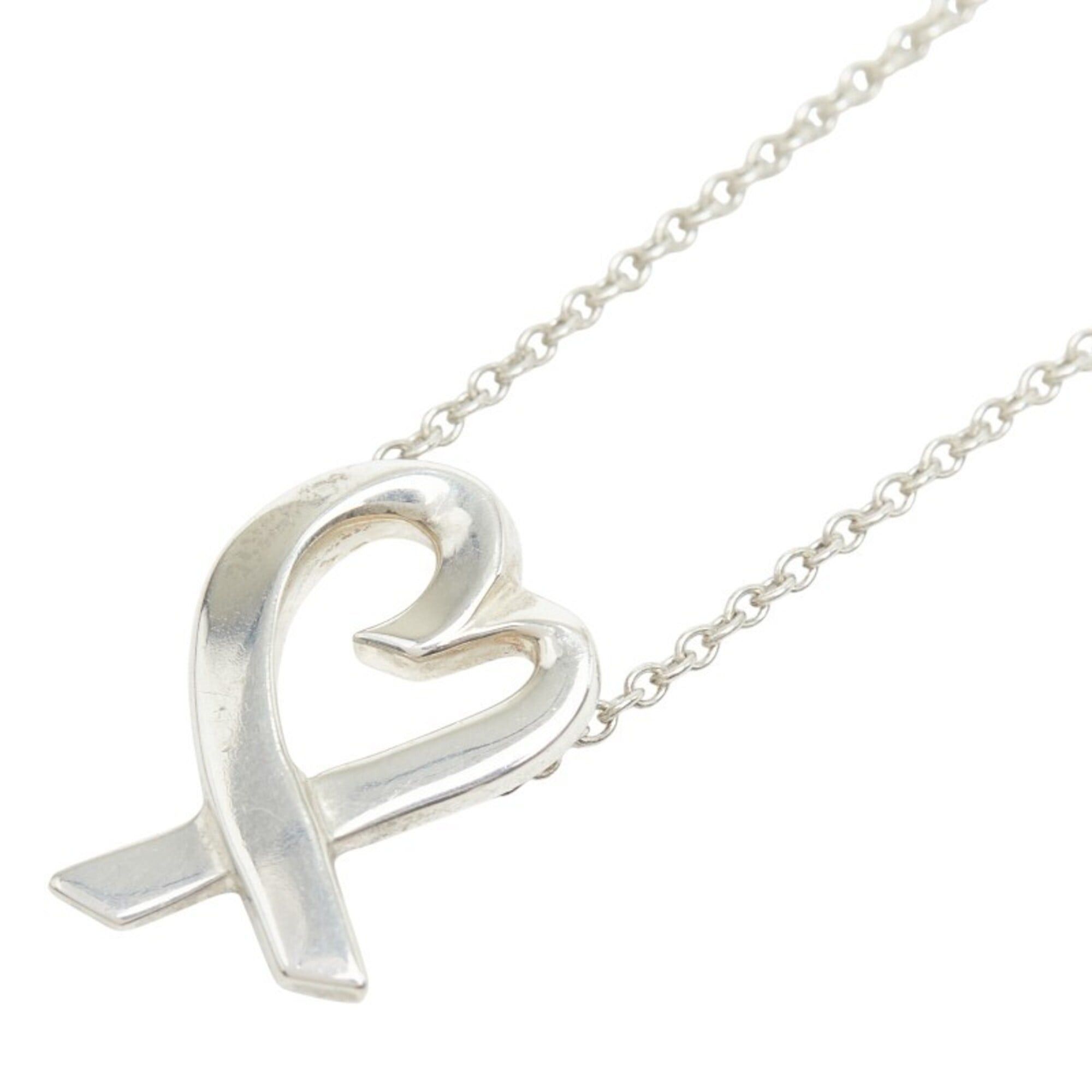 Tiffany & Co. Tiffany & Co. Paloma Picasso Loving Heart Chain Pendant Necklace, SV925 Silver, Women's. Size ONE SIZE - 1 Thumbnail