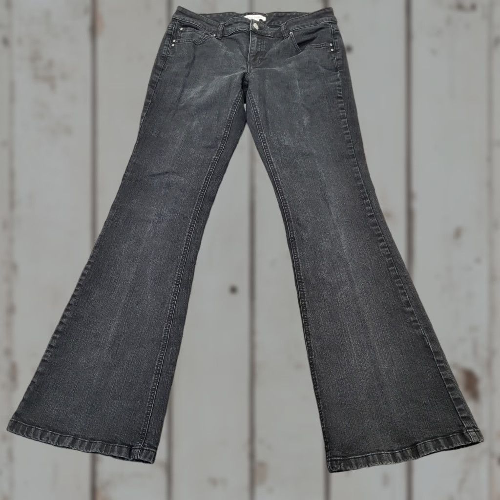 White House Black Market White House Black Market Jeans Women's Size 8R Black Bootcut Flare Love Life ❤️ Jeans Women Bootcut Black 8R Regular Fit 5-Pocket Denim Spandex Cotton Size 30" / US 8 / IT 44 - 1 Thumbnail