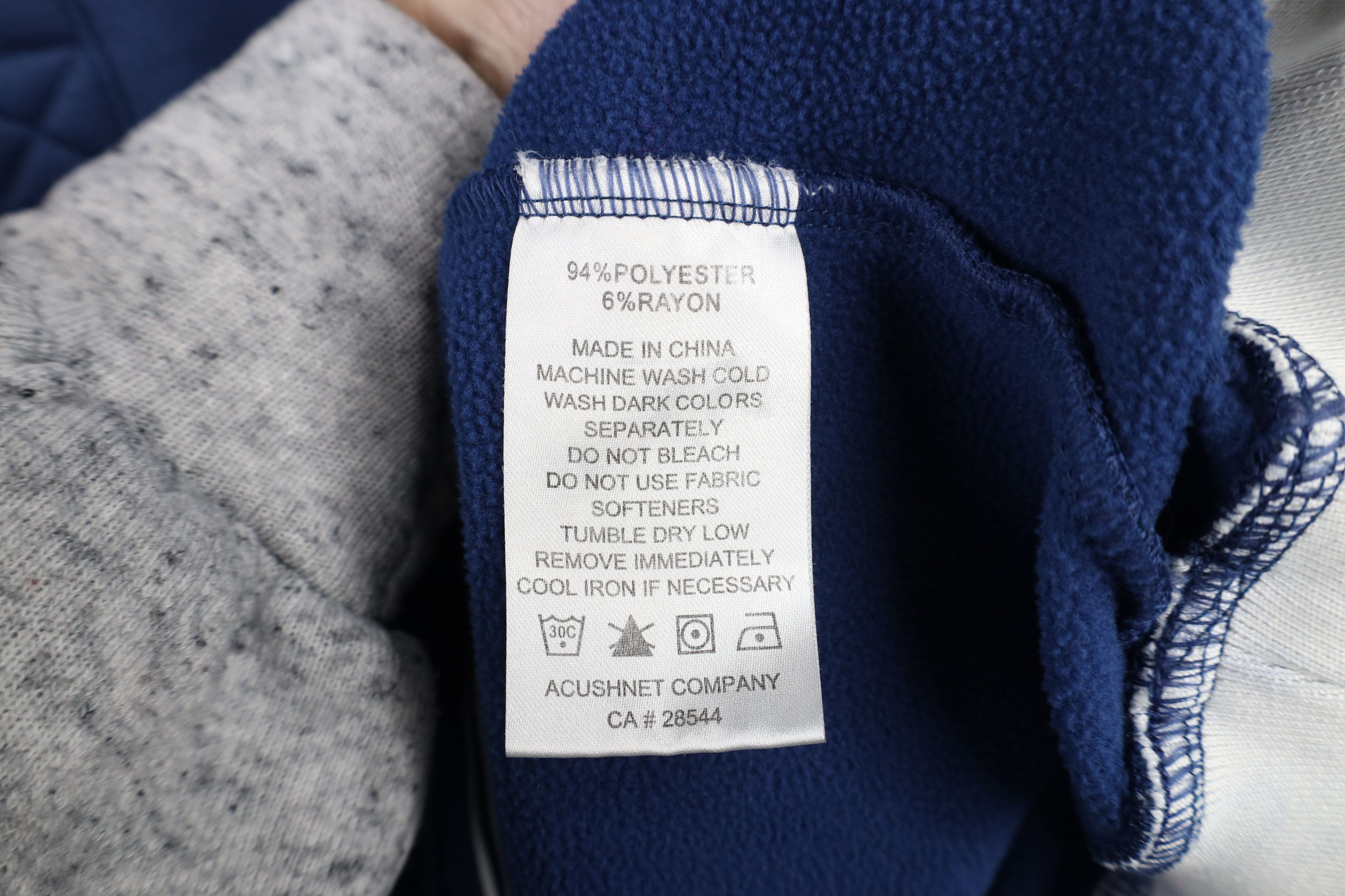 Footjoy × Vintage FootJoy Golf Soft Touch Henley Hoodie Sweatshirt Blue Size US L / EU 52-54 / 3 - 9 Thumbnail