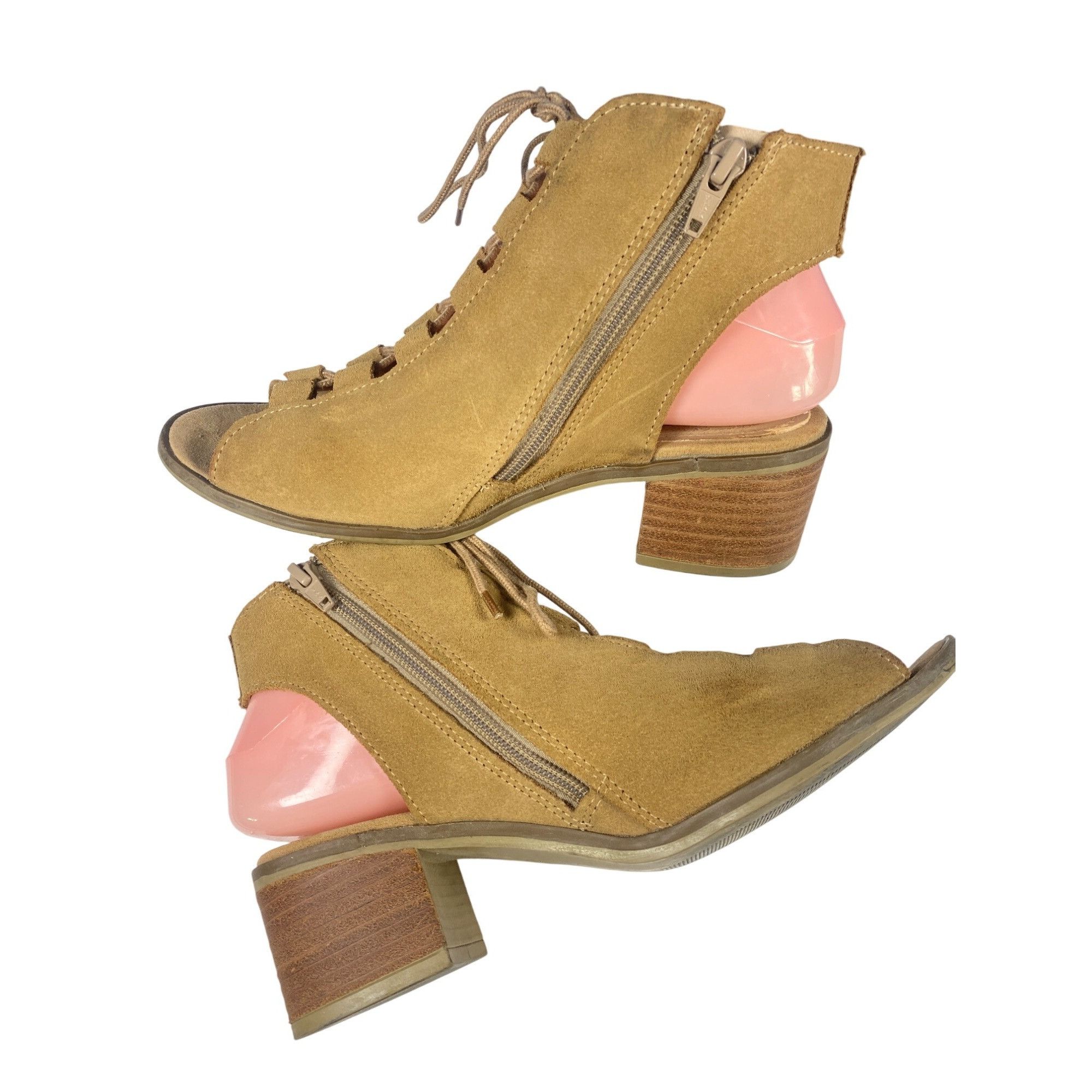 Steve Madden Steve Madden Adelene Women's 8M Brown Suede Leather Side Zip Size US 8 / IT 38 - 4 Thumbnail