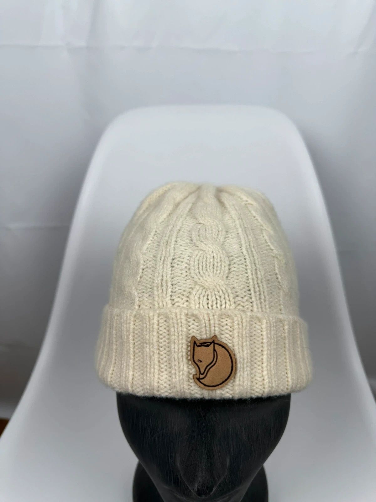 Fjallraven Fjallraven Cable Knit Wool-Nylon Beanie Hat One Size Size ONE SIZE - 2 Thumbnail