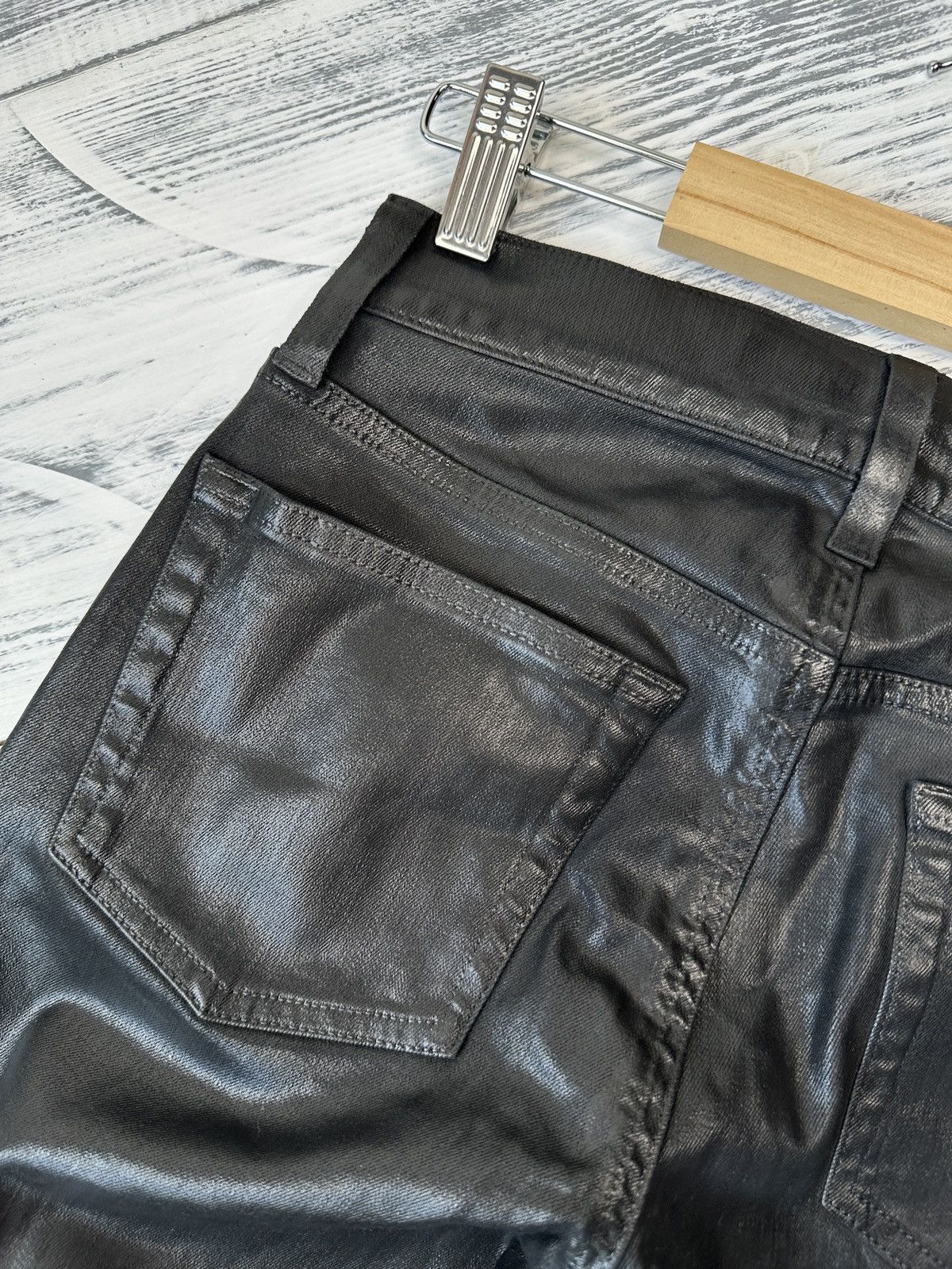 Ralph Lauren RALPH LAUREN Black Label Wax Coated Jeans Pants Women’s 27 Size 27" / US 4 / IT 40 - 8 Thumbnail