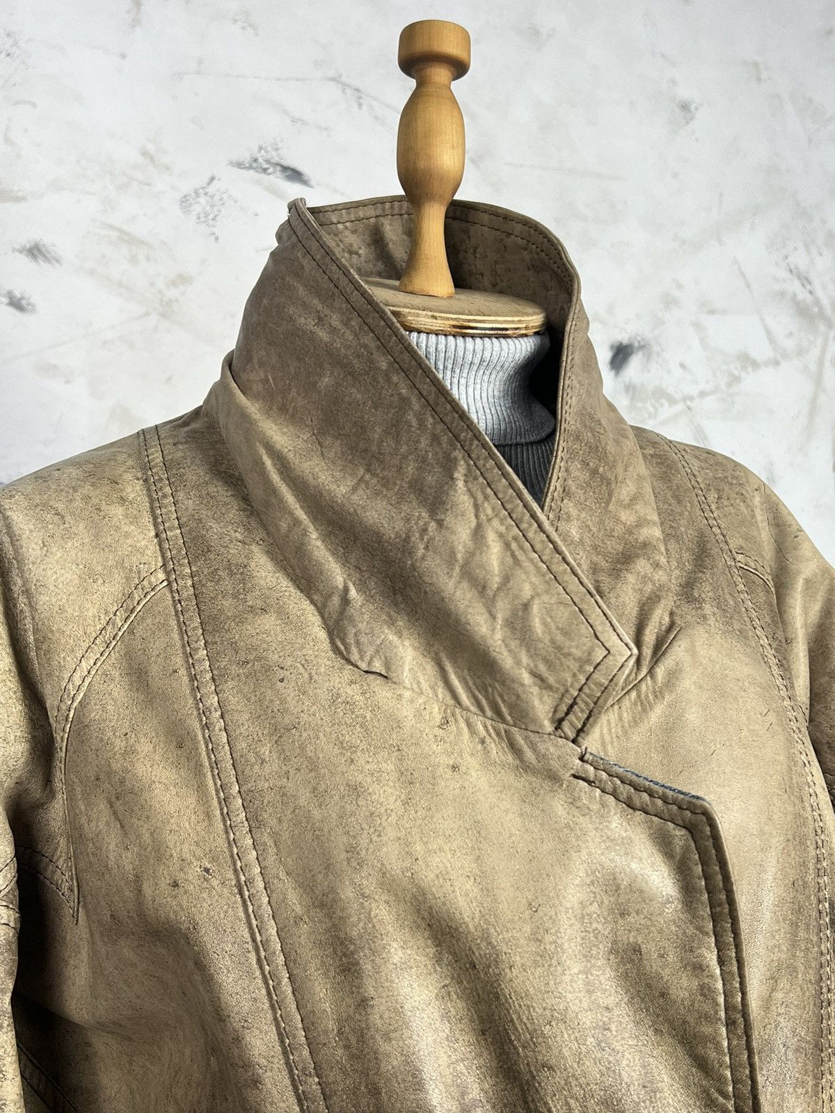 Vintage Vintage Reversible Leather Denim Bomber Jacket Size L - XL Size L / US 10 / IT 46 - 7 Thumbnail