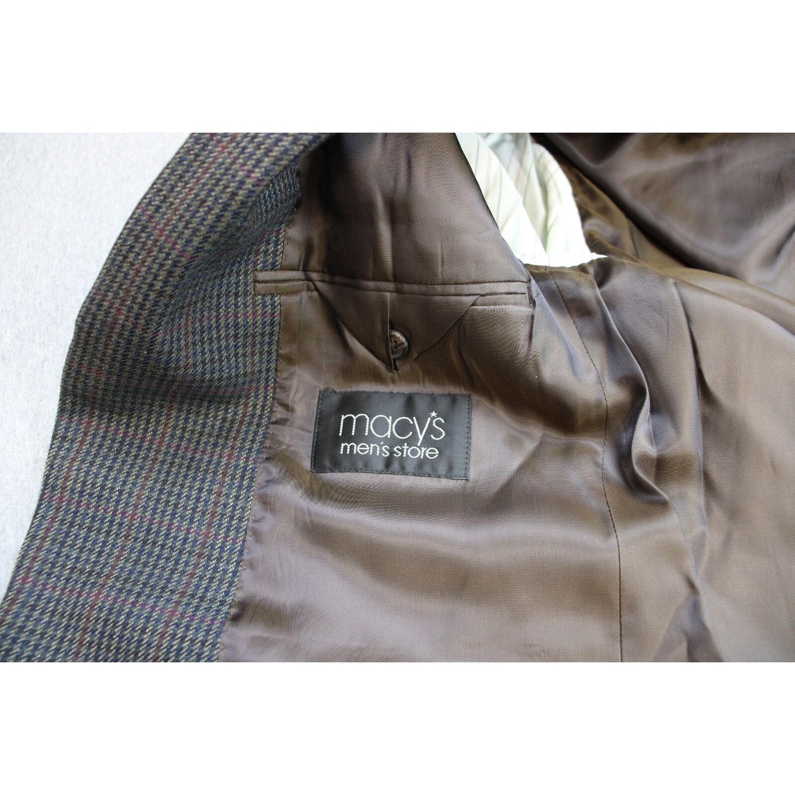 Lauren Ralph Lauren Lauren Ralph Lauren Blazer Mens 40R Gray Houndstooth Size 40R - 6 Thumbnail