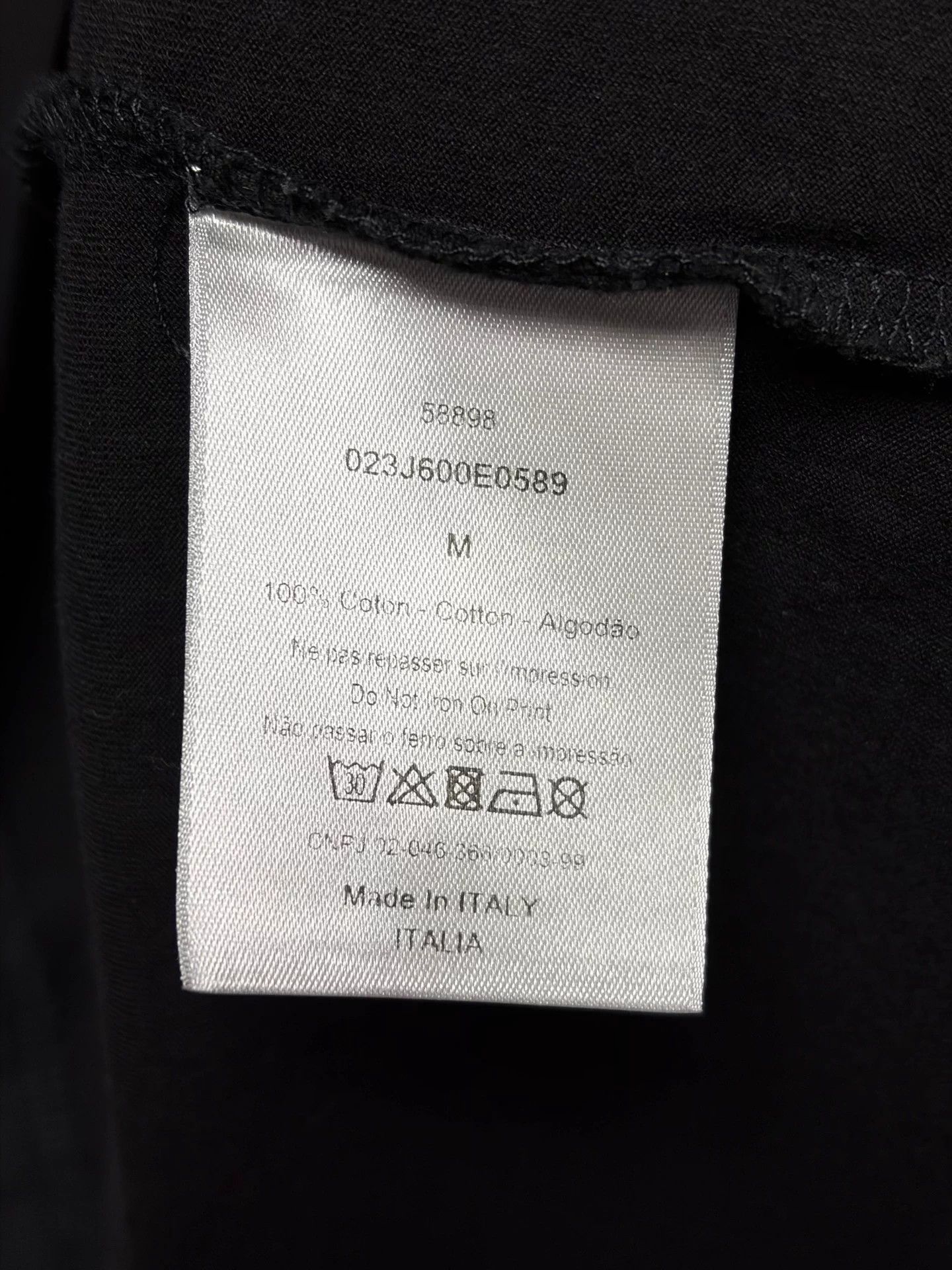 Dior Dior short-sleeve T-shirt M crystal crack logo Size US M / EU 48-50 / 2 - 4 Thumbnail
