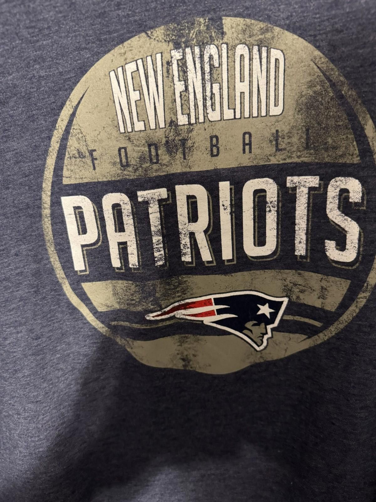 The Unbranded Brand New England Patriots T Shirt Men L Blue Tee NFL Football Size ONE SIZE - 4 Thumbnail