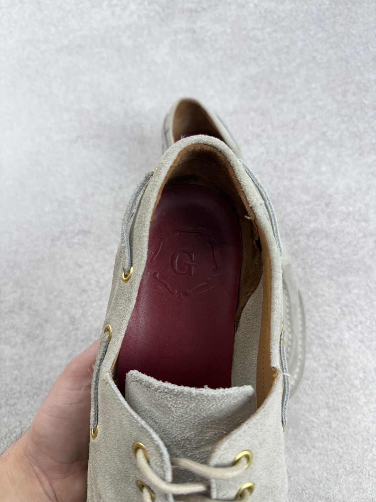 Grenson Grenson Sheldon Suede Leather Top-Sider Loafers Size US 10 / EU 43 - 10 Thumbnail