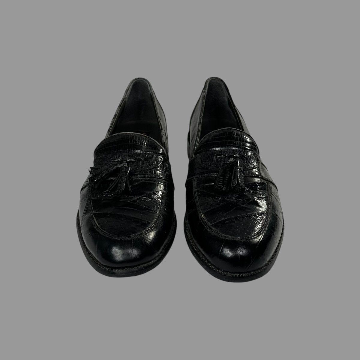 Vintage Vintage 1990s black leather loafers Size US 10 / EU 43 - 3 Thumbnail